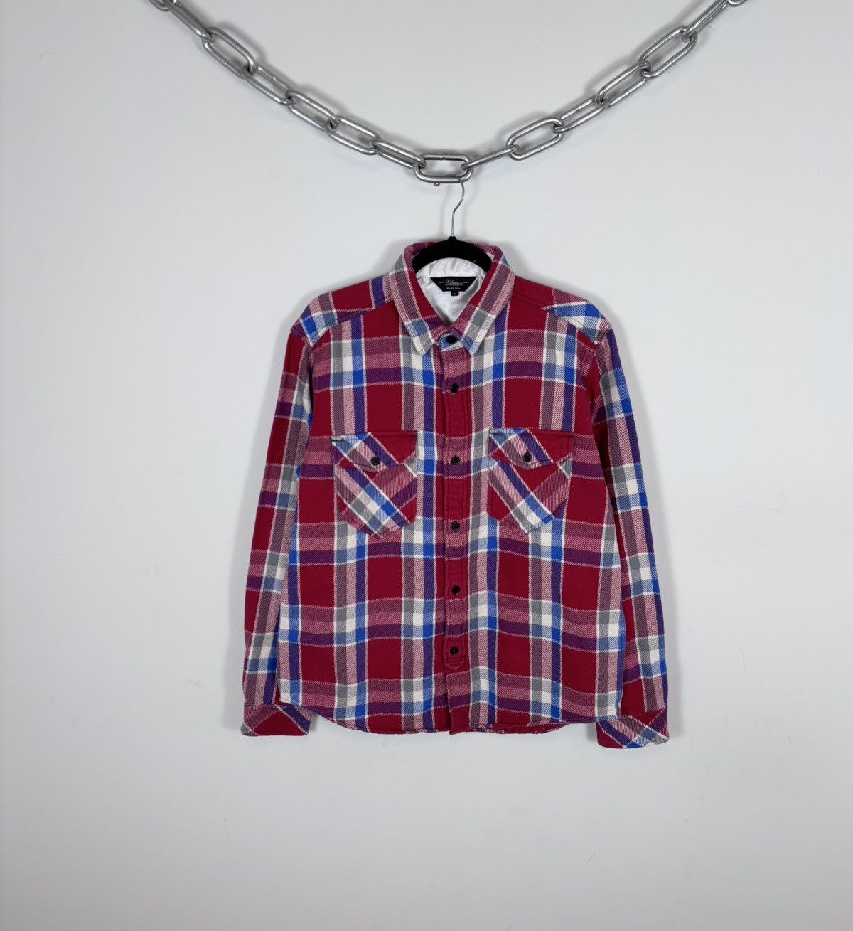Edwin Edwin Tokyo Japan Men’s Checkered Lined Flannel Shirt Jacket Size US L / EU 52-54 / 3 - 1 Thumbnail