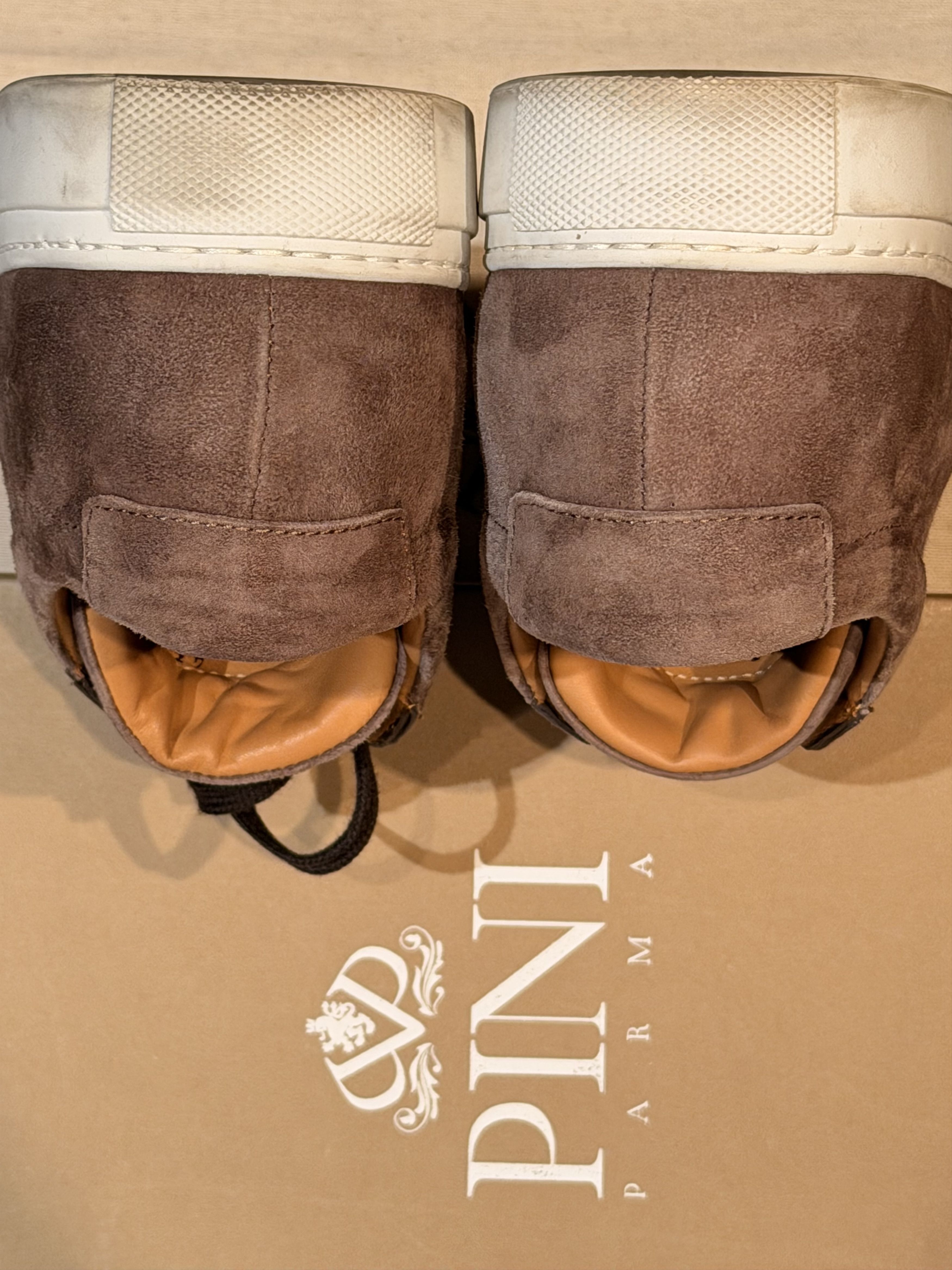 Pini Parma Chocolate Brown Suede Sneakers Size 43 (US 10) Size US 10 / EU 43 - 5 Thumbnail