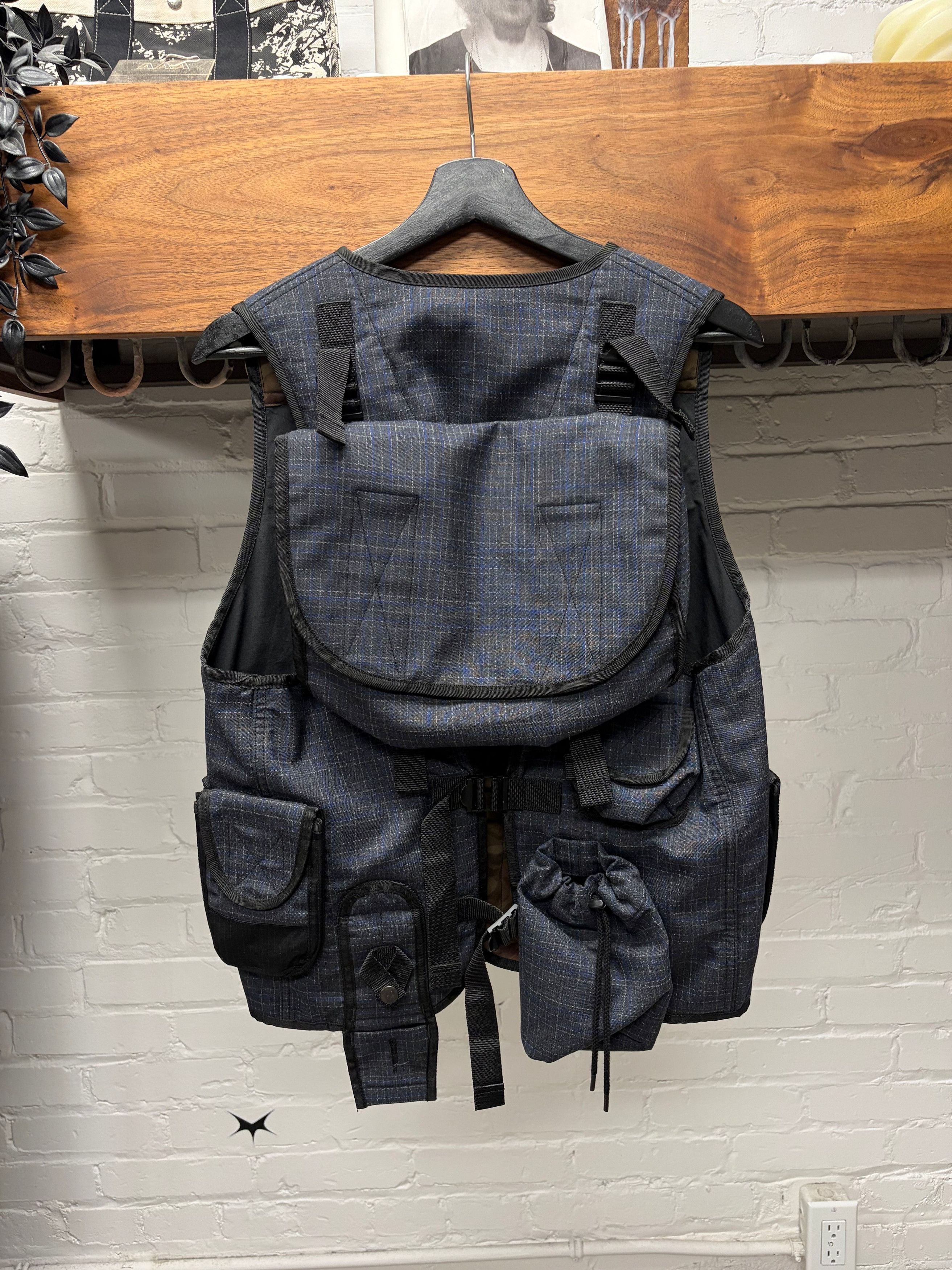 Junya Watanabe SS2019 Junya Watanabe Plaid Tactical Cargo Vest Size US M / EU 48-50 / 2 - 4 Thumbnail