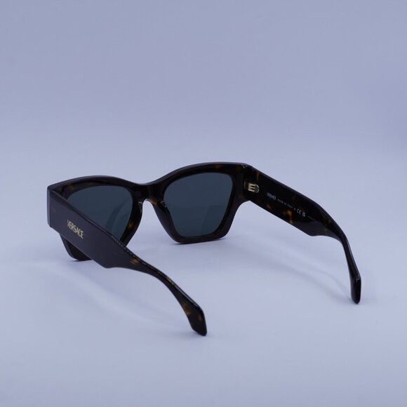 Versace Versace VE4492U 108/87 Sunglasses Dark Havana Square Frame Size ONE SIZE - 5 Thumbnail