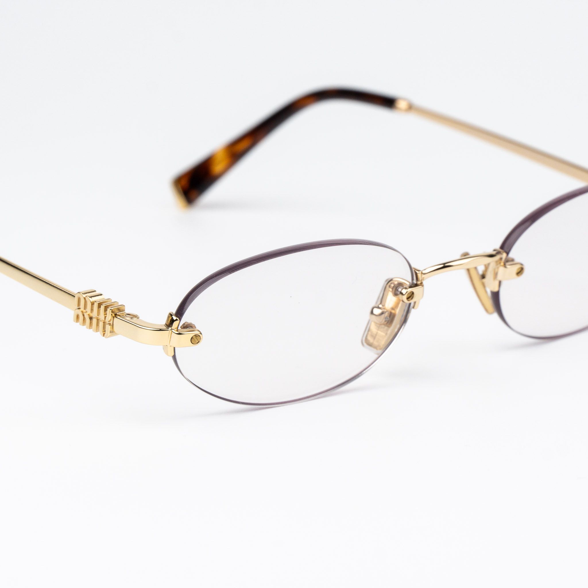 Miu Miu Miu Miu Women Eyeglasses Rimless MUA54S 5AK08N NEW AUTHENTIC Size ONE SIZE - 8 Thumbnail