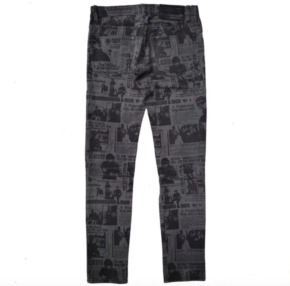 Hysteric Glamour Hysteric Glamour x Velvet Underground Newpaper printed pants Size 29" - 6 Thumbnail