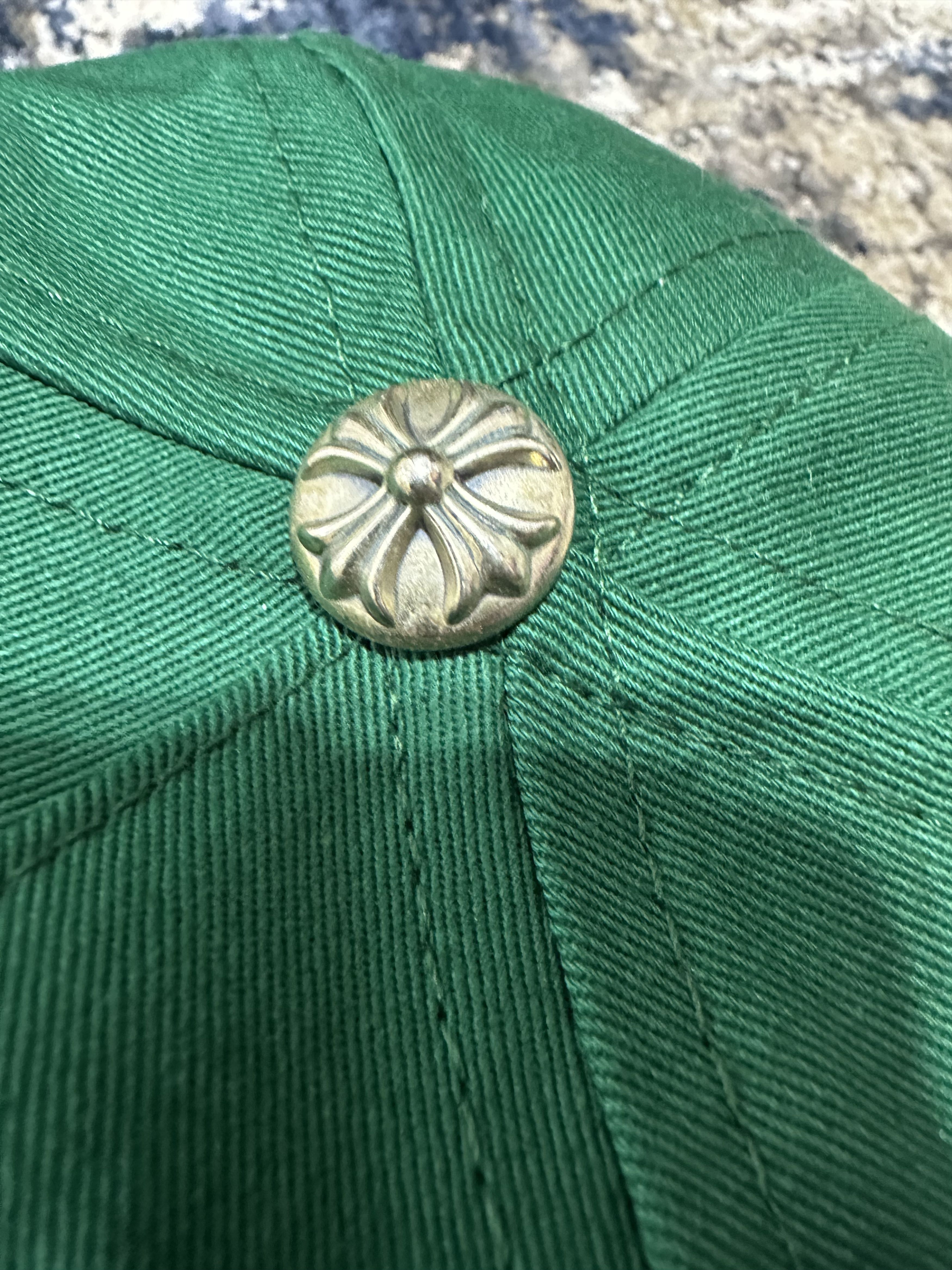 Chrome Hearts Chrome Hearts Matty Boy Leather Space Patch Green Hat Size ONE SIZE - 4 Thumbnail