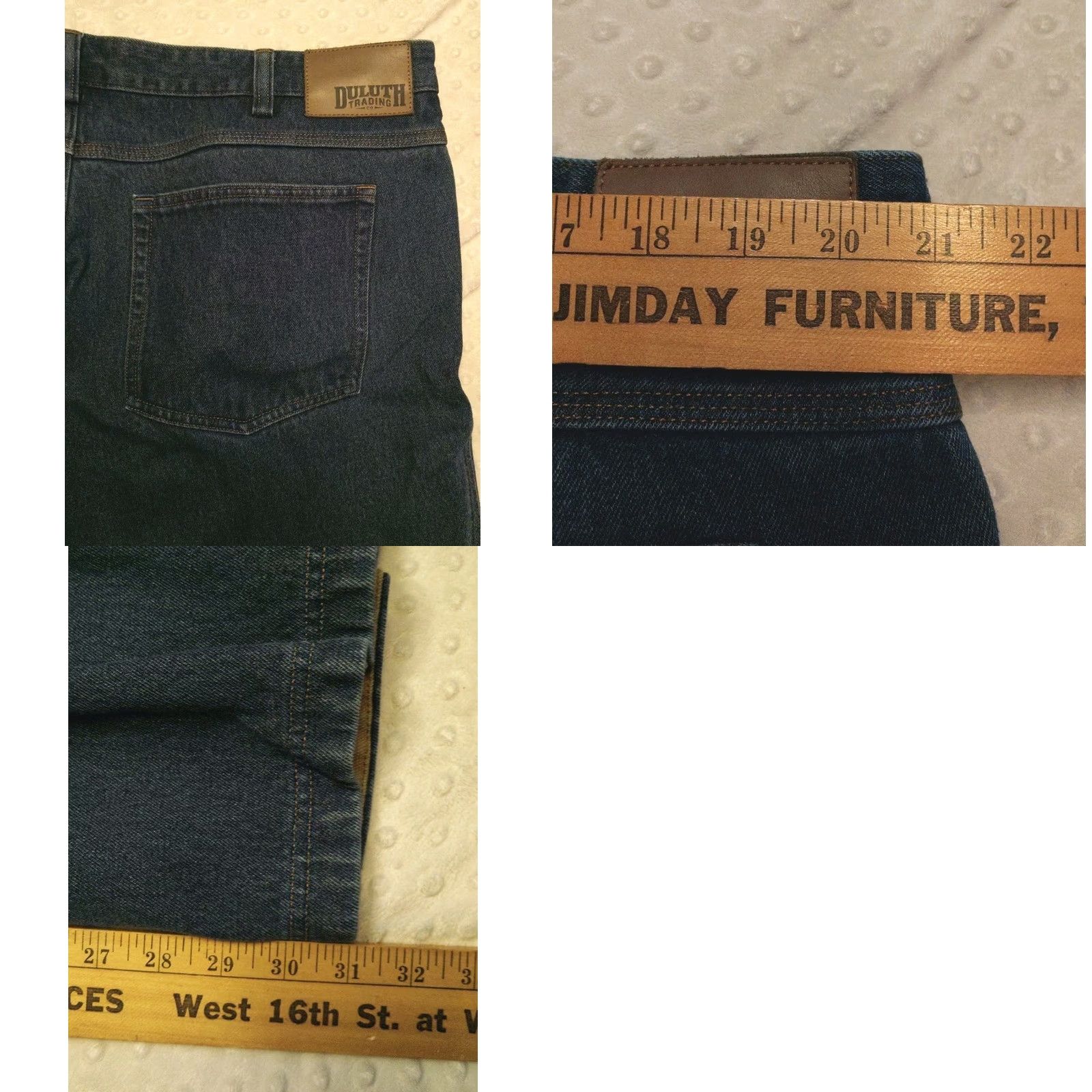 Duluth Trading Company Duluth Trading Co. Relax Flex Ballroom Jeans Jeans Mens 42x32 Blue Dark Wash Denim Stretch 5-Pocket Logo USA Cowboy Vintage No Size US 42 / EU 58 - 8 Thumbnail