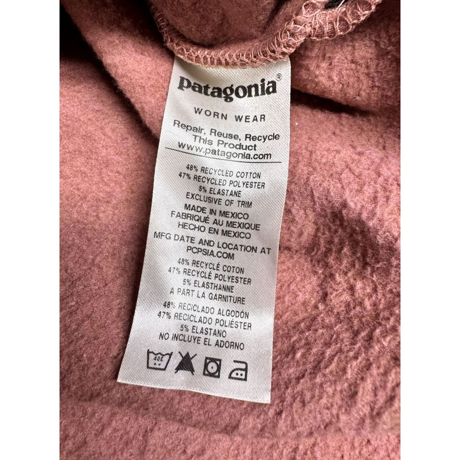 Patagonia PATAGONIA Solar Rays 73 Uprisal Crew Sweatshirt Womens Sz L Dusty Rose Pullover Size S / US 4 / IT 40 - 5 Thumbnail