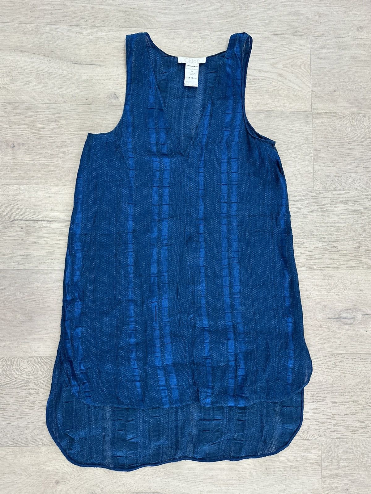 image of Chloe 2014 Spring Top Linen in Blue, Women's (Size XS)