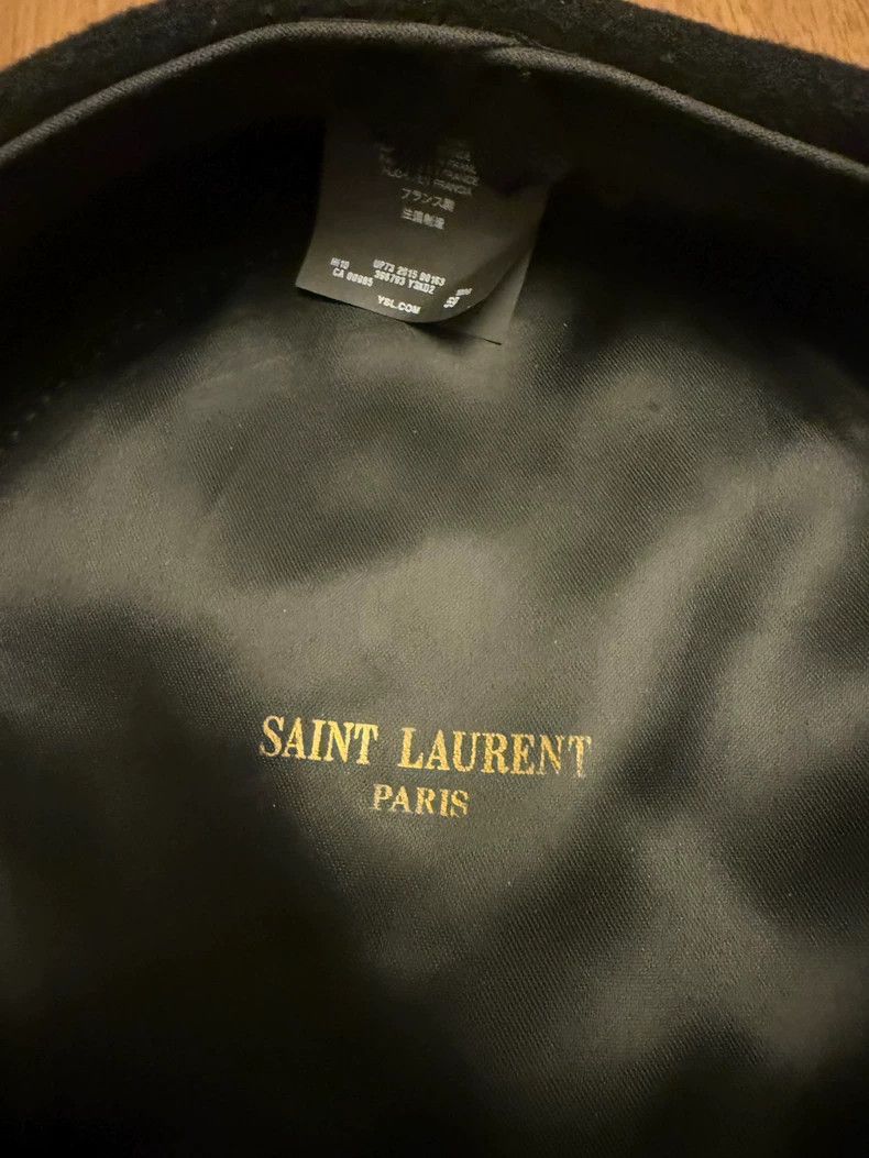 Saint Laurent Paris Saint laurent paris 15fw runway black rabbit fur beret hat Size ONE SIZE - 4 Thumbnail