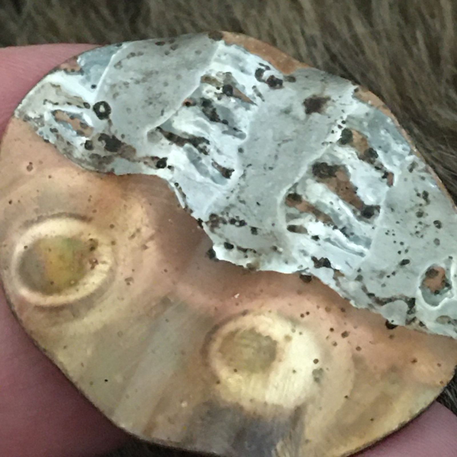 Vintage Vintage silver and copper tone disc earrings Size ONE SIZE - 5 Thumbnail