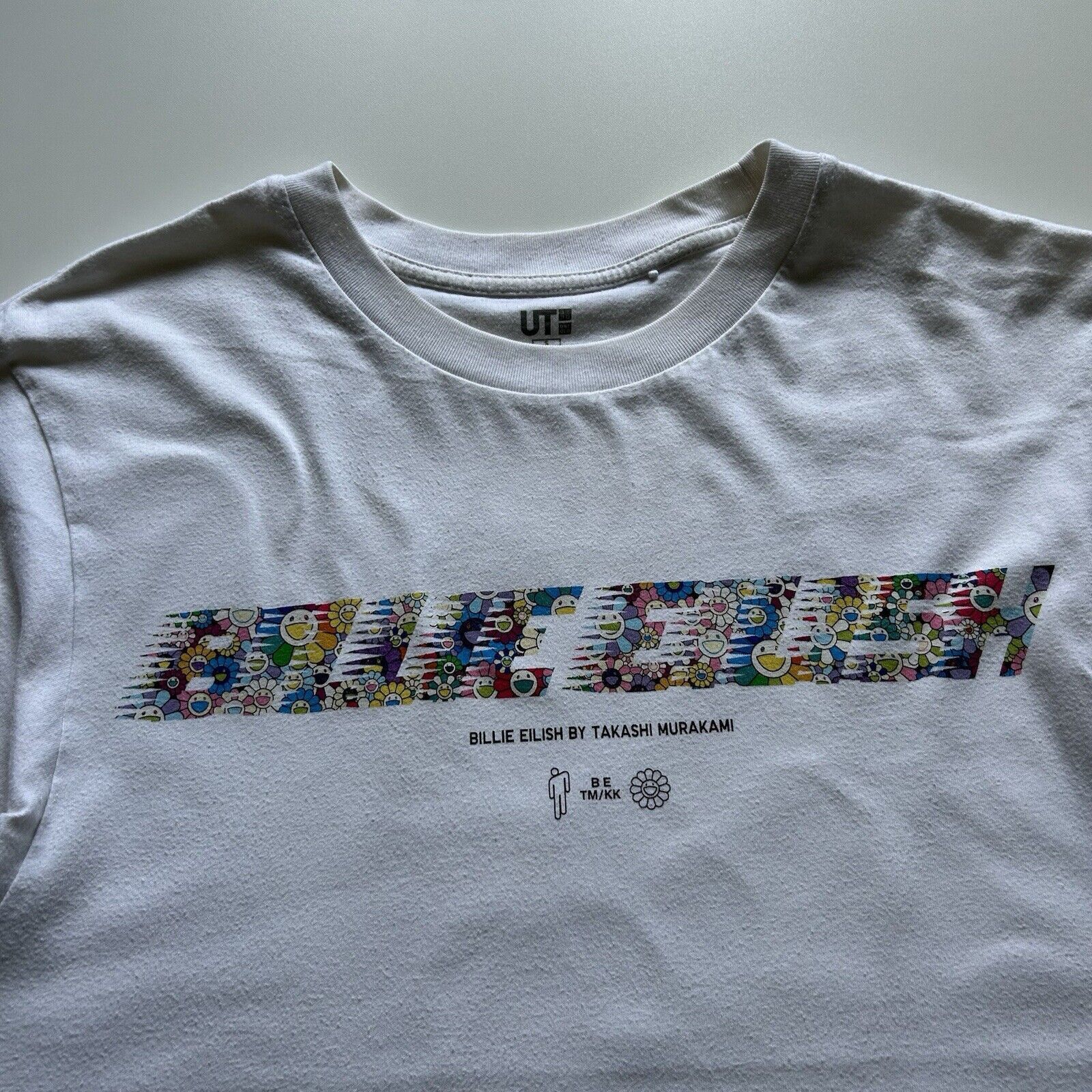Billie Eilish × Takashi Murakami × Uniqlo Billie Eilish Takashi Murakami Uniqlo T Shirt Small White Size US S / EU 44-46 / 1 - 2 Thumbnail
