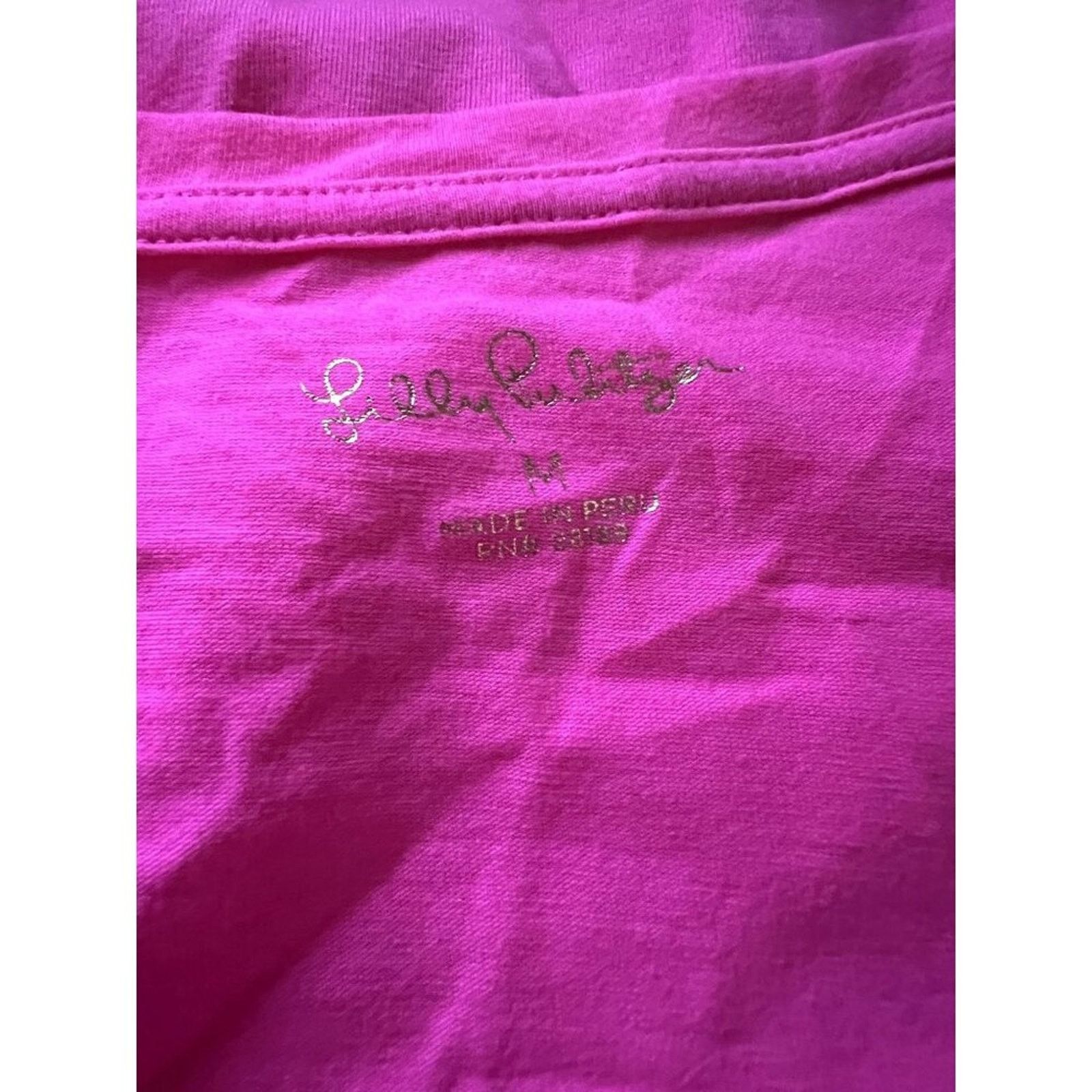 Lilly Pulitzer Lilly Pulitzer Elisabette Top Prosecco Pink Ruched Sleeve M Size M / US 6-8 / IT 42-44 - 6 Thumbnail