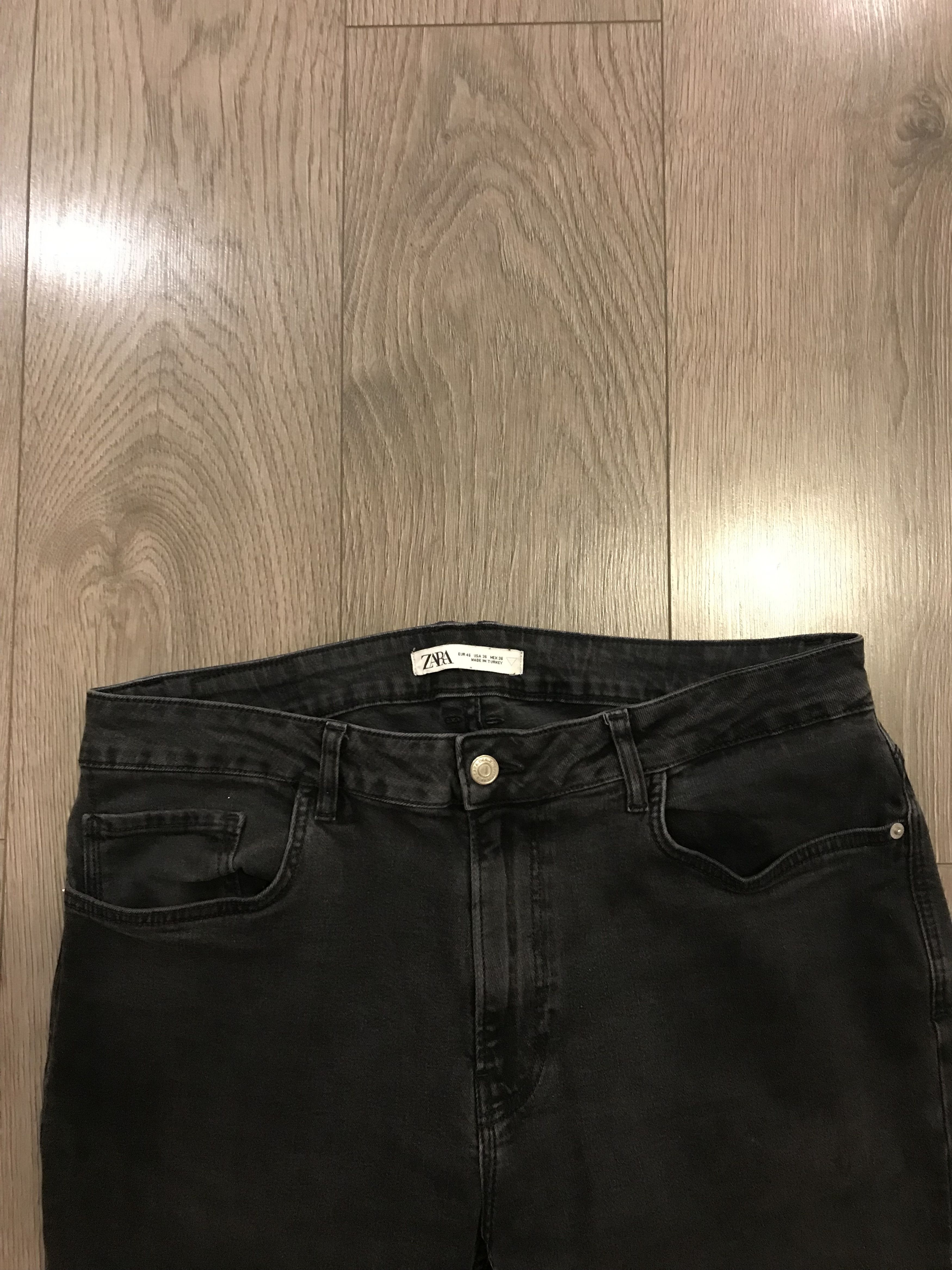 Zara Zara Man Classic Light Wash Black Denim Size US 36 / EU 52 - 3 Thumbnail