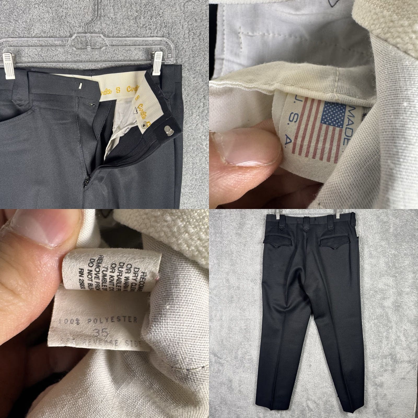Vintage VINTAGE Circle S Suit Men 46R Western Cowboy 34x28 2 Piece Suede Black Solid 80s 90s Mens Regular Jacket Front Button two-button bootcut Size 46R - 10 Thumbnail