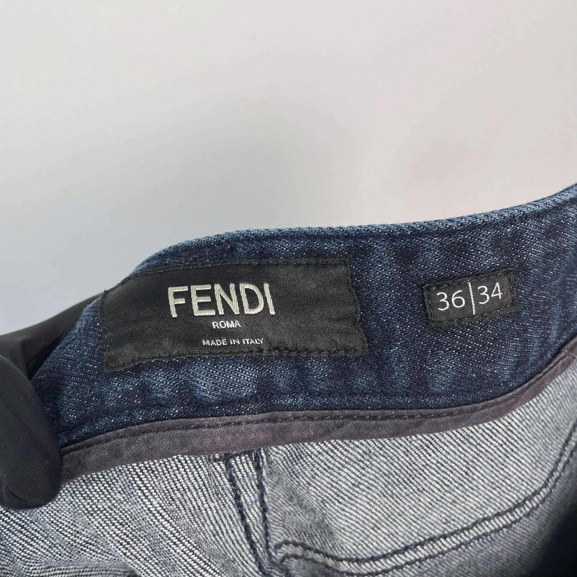 Fendi Fendi Denim Pants Blue Size 34/36 Size US 34 / EU 50 - 6 Thumbnail