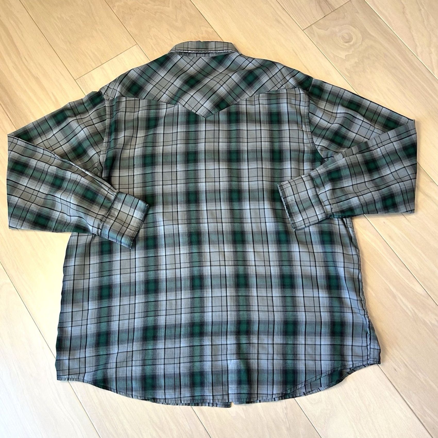 Pendleton Pendleton Frontier Shirt Western Pearl Snap Plaid Men’s XL Shirt XL Men’s Blue Green Cotton Blend Plaid Western Cowboy Outdoors Button-Up Pearl Snap Size US XL / EU 56 / 4 - 3 Thumbnail