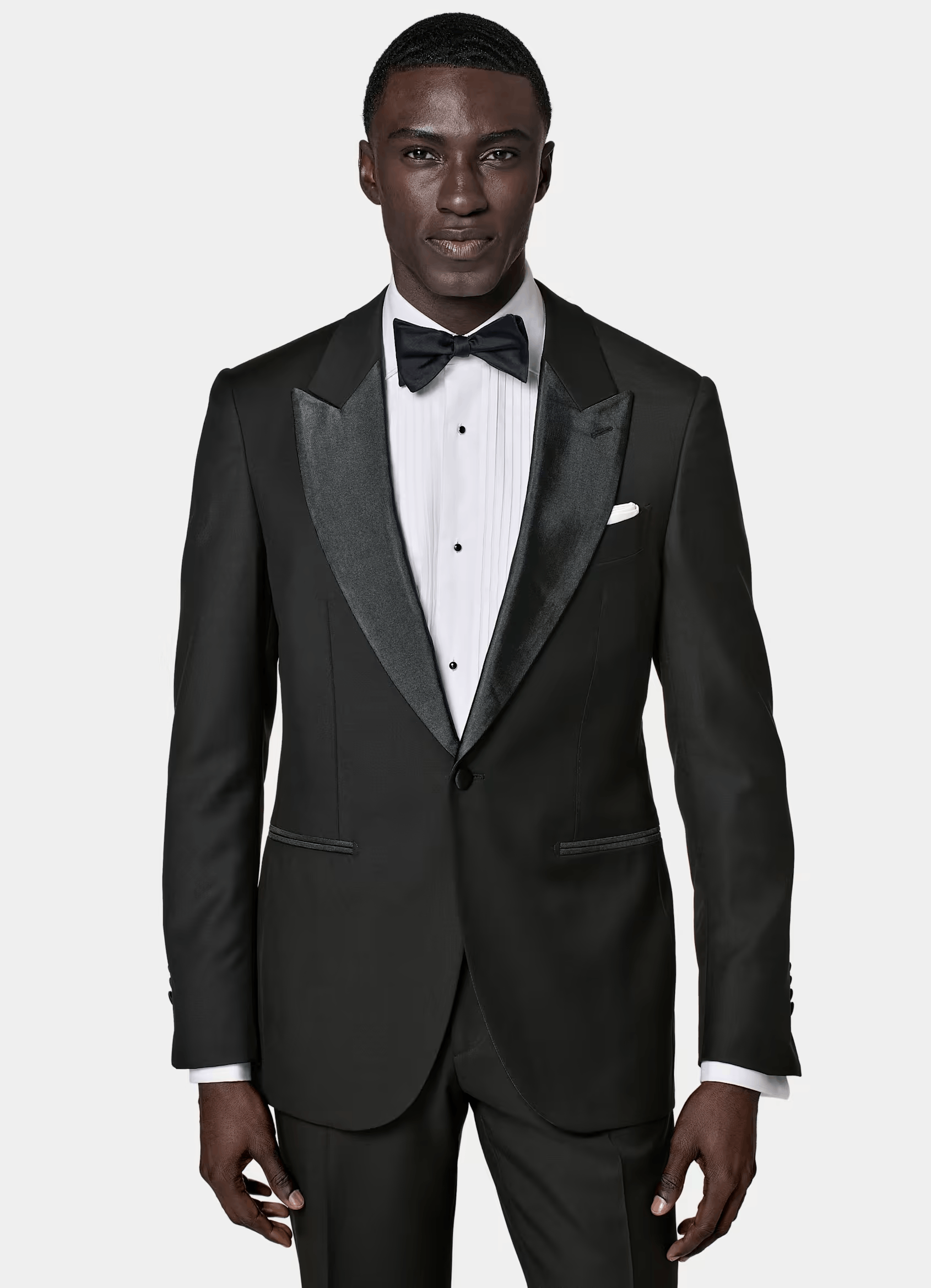 Suitsupply Suitsupply Black Peak Lapel Tuxedo Full Suit Size 36S | Grailed