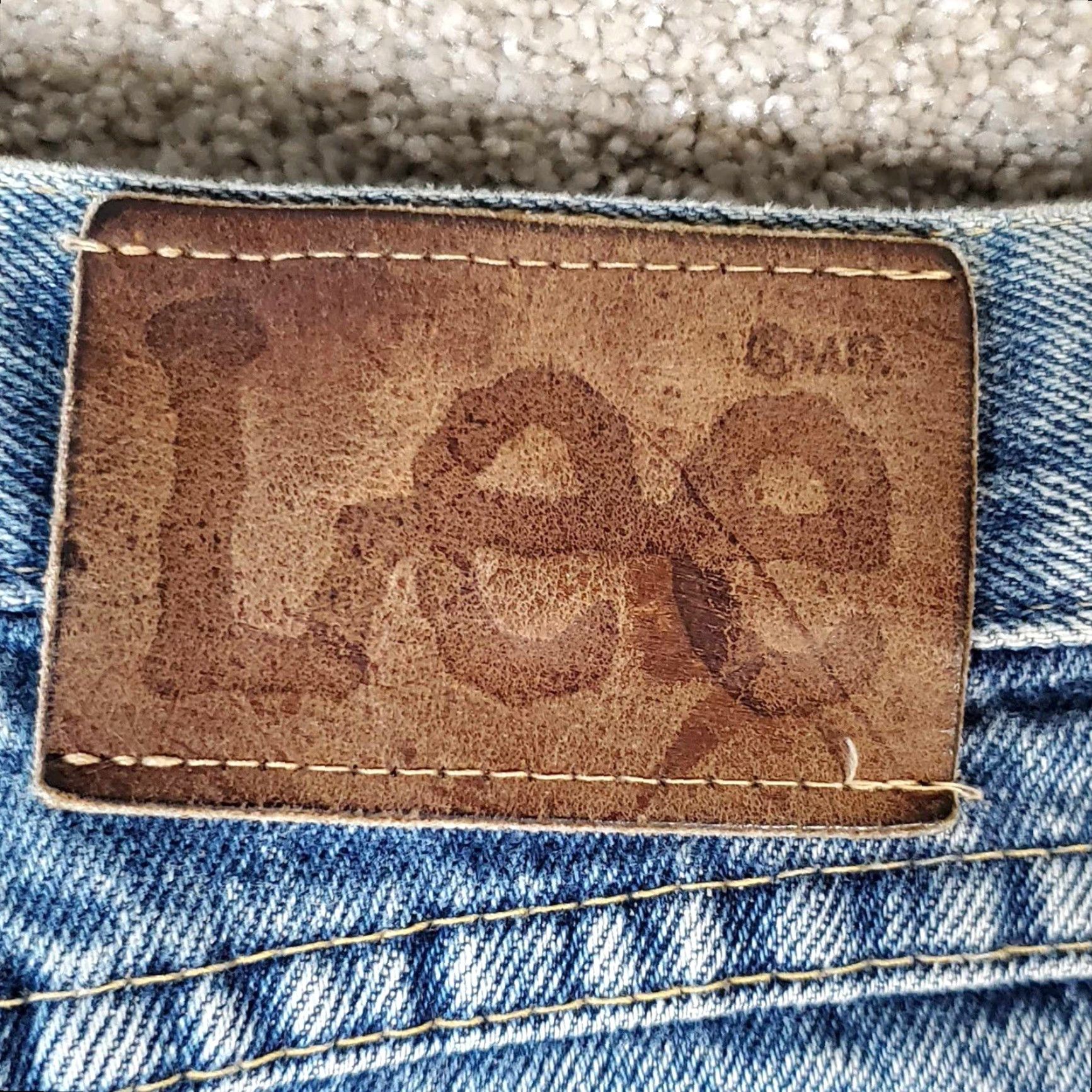 Lee VINTAGE Lee Jeans Women’s 13M Blue Medium Wash Straight Leg Made In USA Size 34" / US 12 / IT 48 - 4 Thumbnail