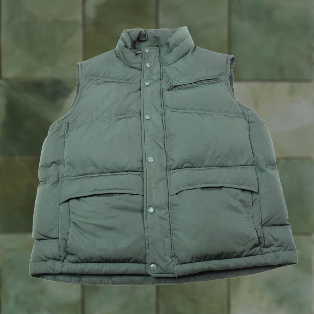 Banana Republic VINTAGE Banana Republic Down Puffer Vest Mens XL Green Full-Zip Sleeveless Insulated Size US XL / EU 56 / 4 - 1 Thumbnail