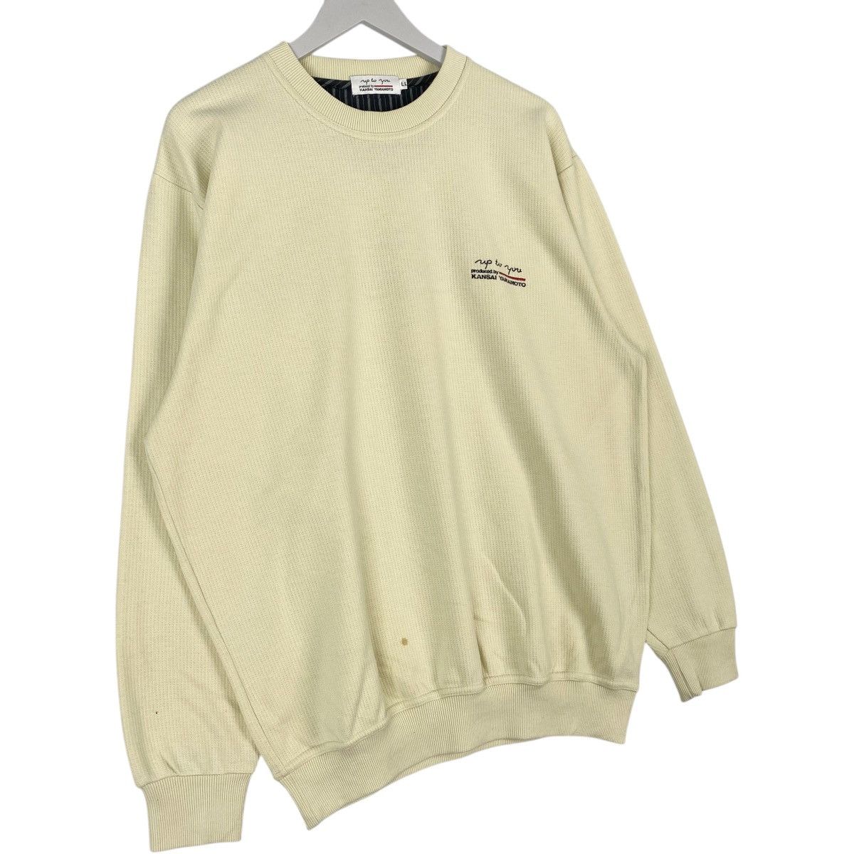 Kansai Yamamoto Vintage Kansai Yamamoto Crewneck Sweatshirt White Size L Size L / US 10 / IT 46 - 3 Thumbnail