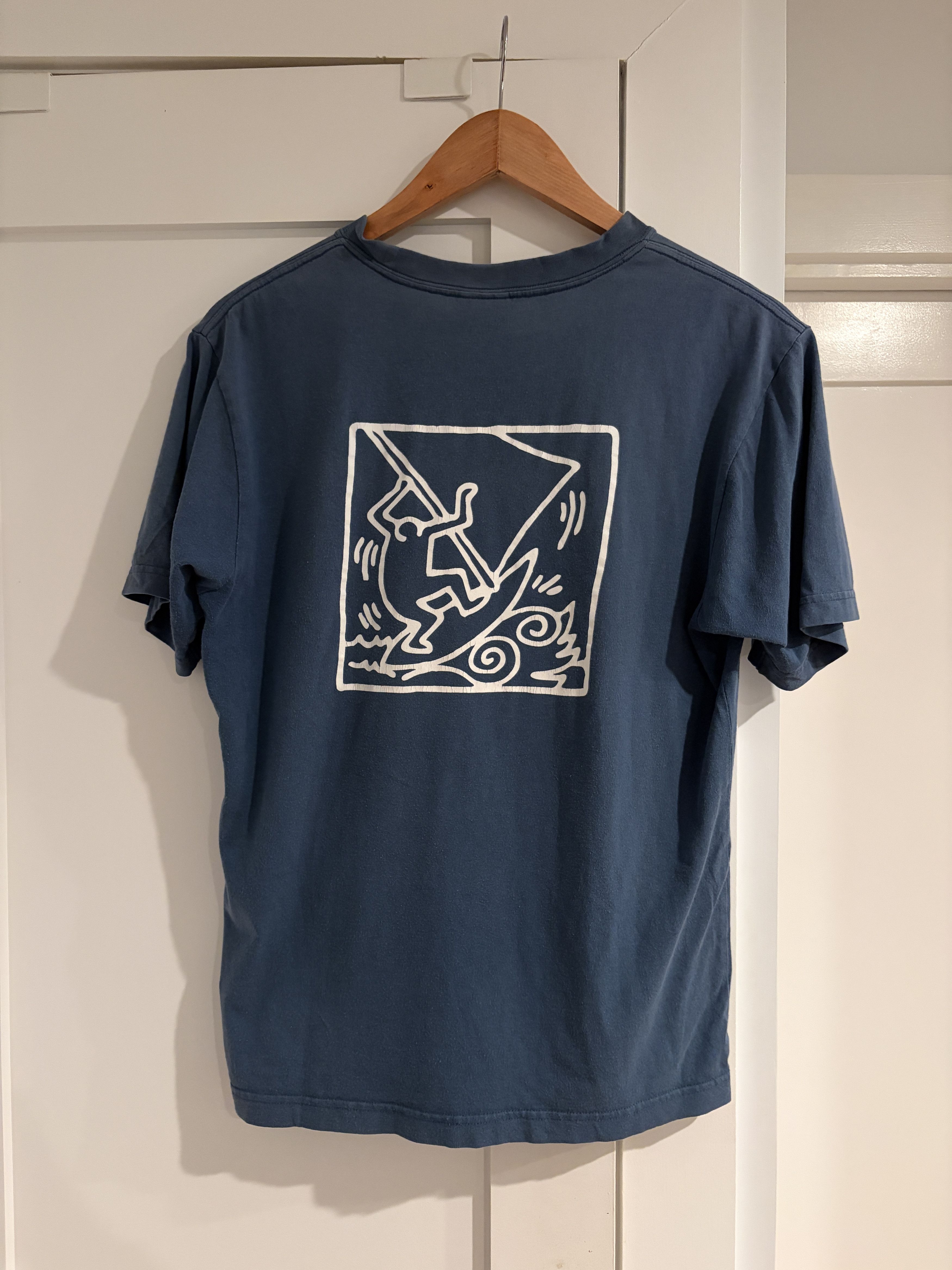 Keith Haring Vintage Keith Haring Sailing t-shirt Size US M / EU 48-50 / 2 - 1 Thumbnail