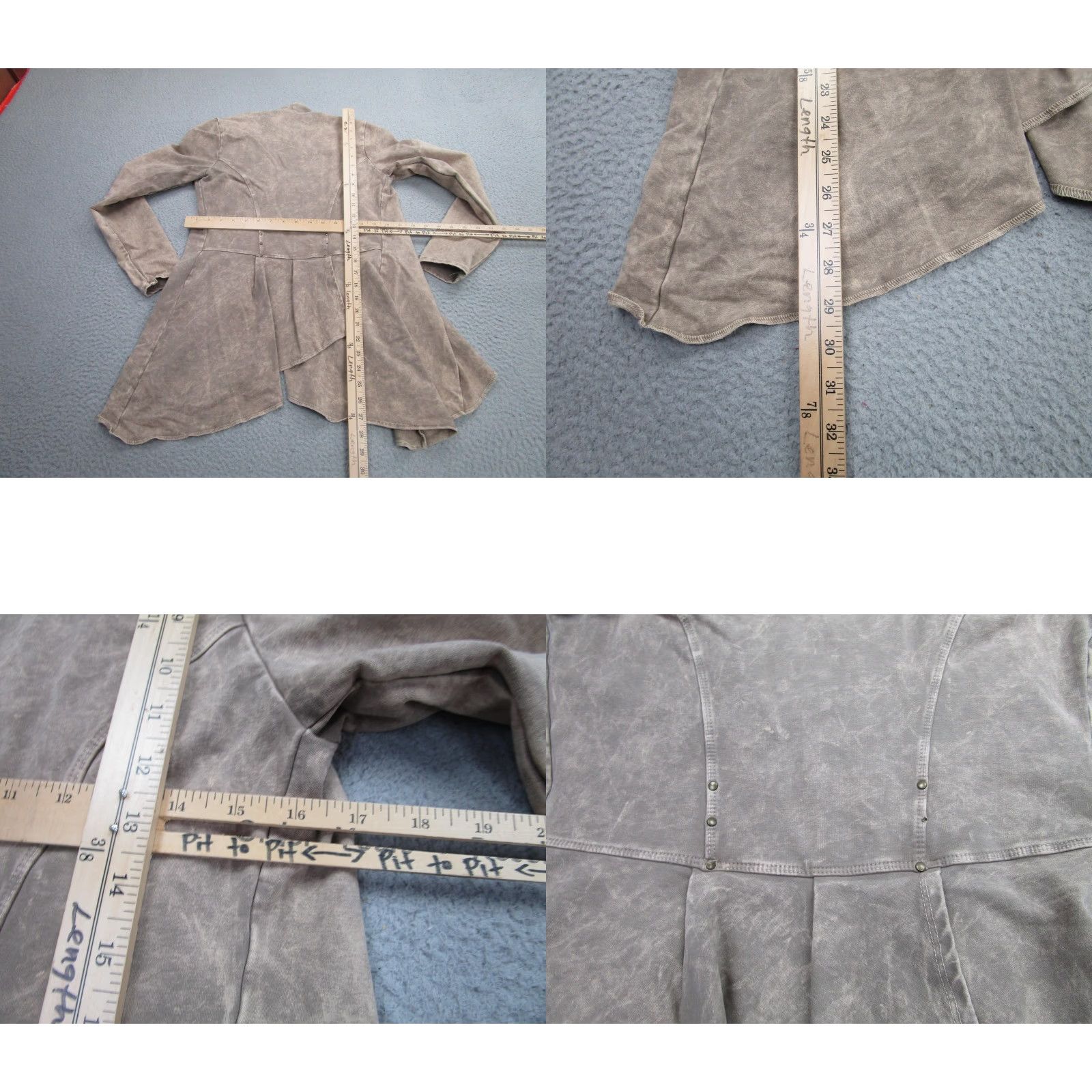 Vintage VINTAGE Testimony Los Angeles Jacket Womens Small Brown French Terry Whimsigoth Victorian Size S / US 4 / IT 40 - 8 Thumbnail