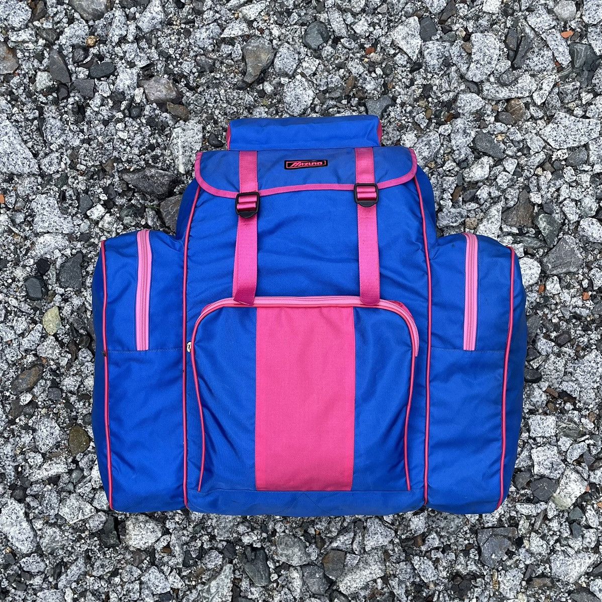 Mizuno Vintage Mizuno Outdoor Rucksack/Tanker Bag Backpack Size ONE SIZE - 1 Thumbnail