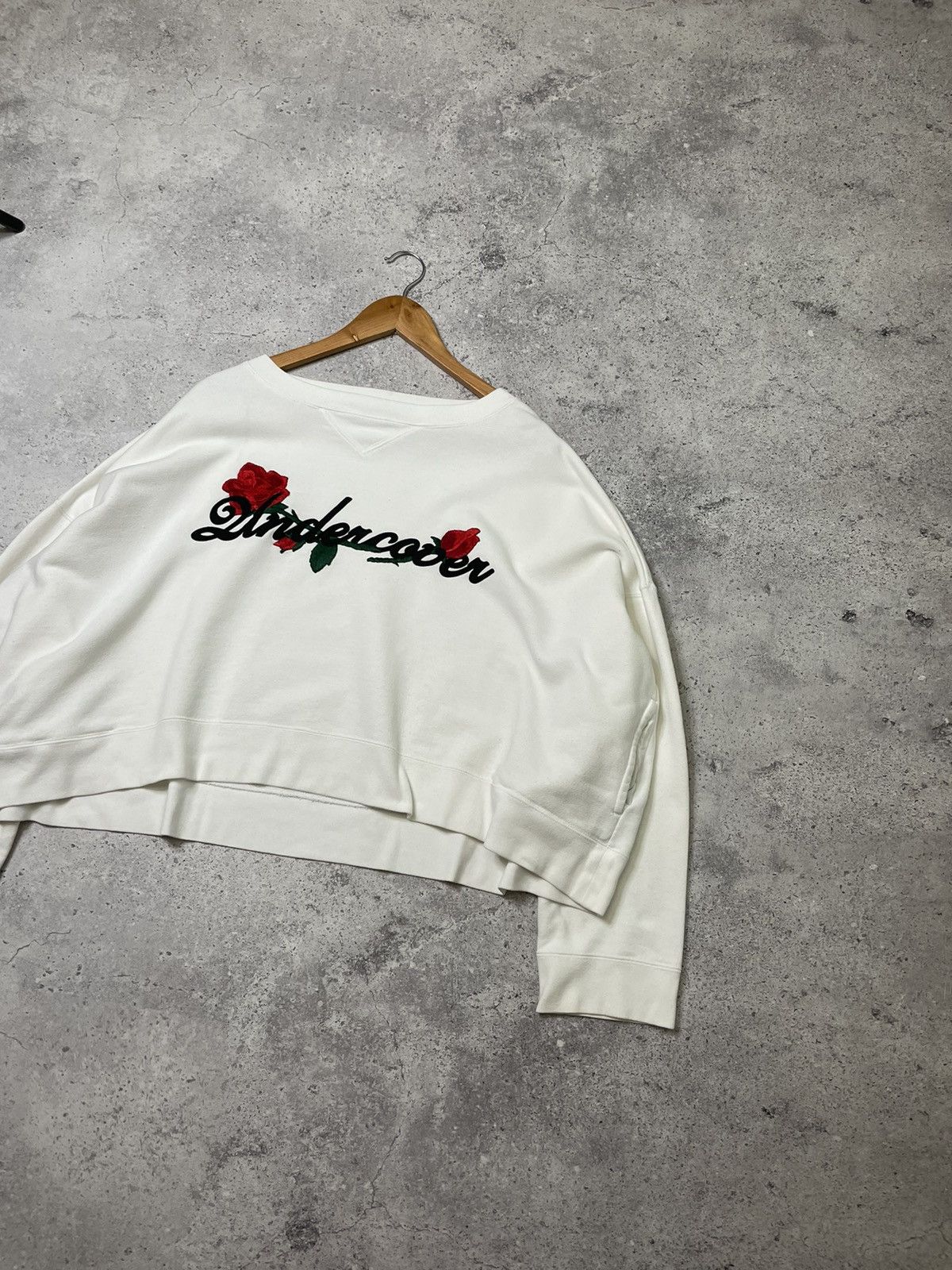 Japanese Brand × Undercover Undercover Japan Graphic Print Crop Top Sweatshirt AW17 Size L / US 10 / IT 46 - 2 Thumbnail