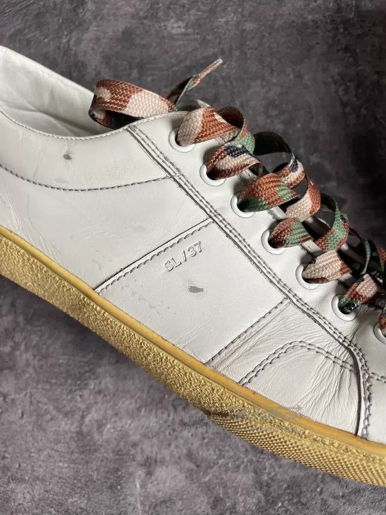 Saint Laurent Paris Saint Laurent Paris Camouflage distressed low-top sneakers Size US 10 / EU 43 - 4 Thumbnail