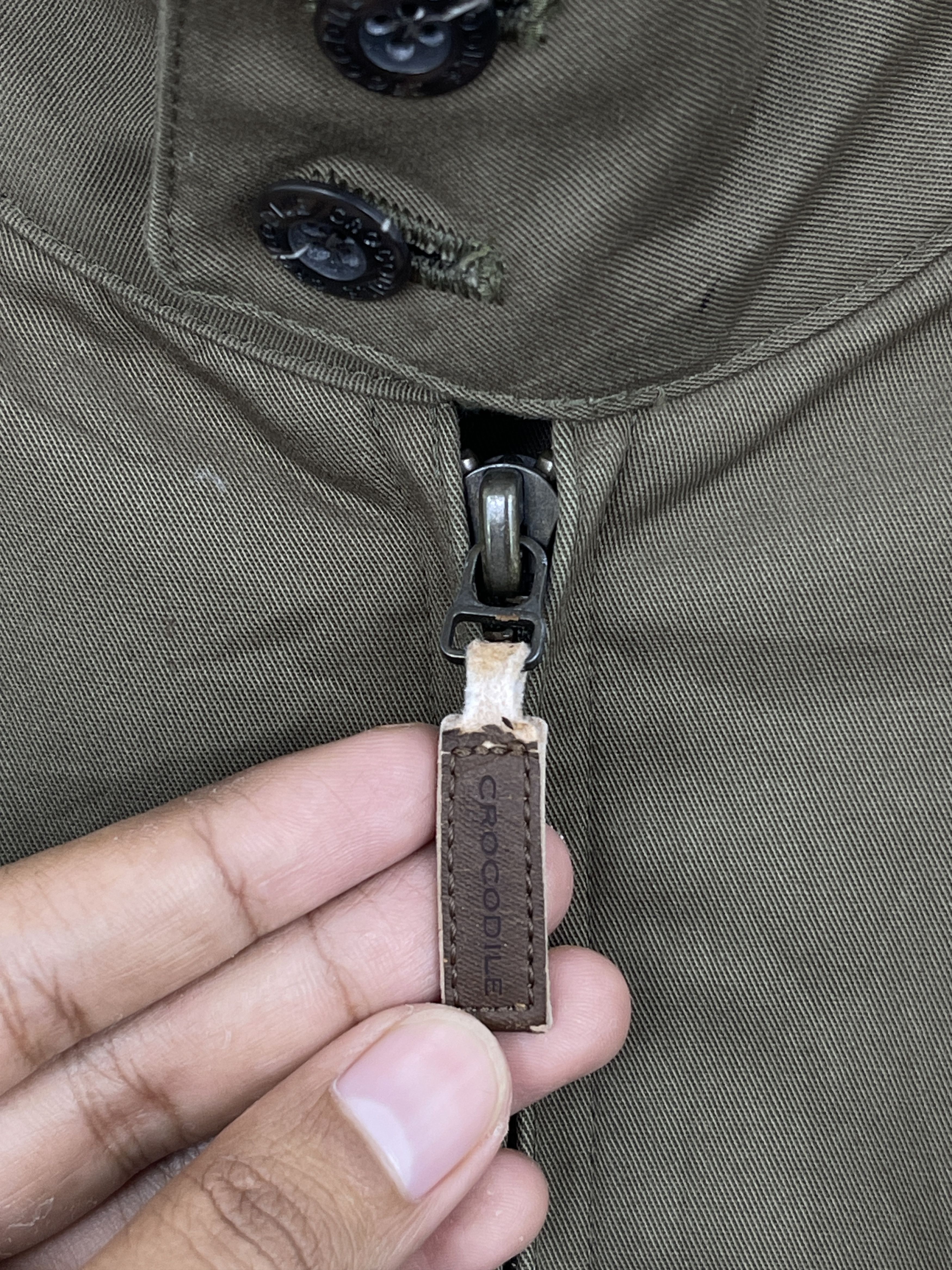 Other Vintage Crocodile Bomber Jacket JA0031 Size US L / EU 52-54 / 3 - 6 Thumbnail