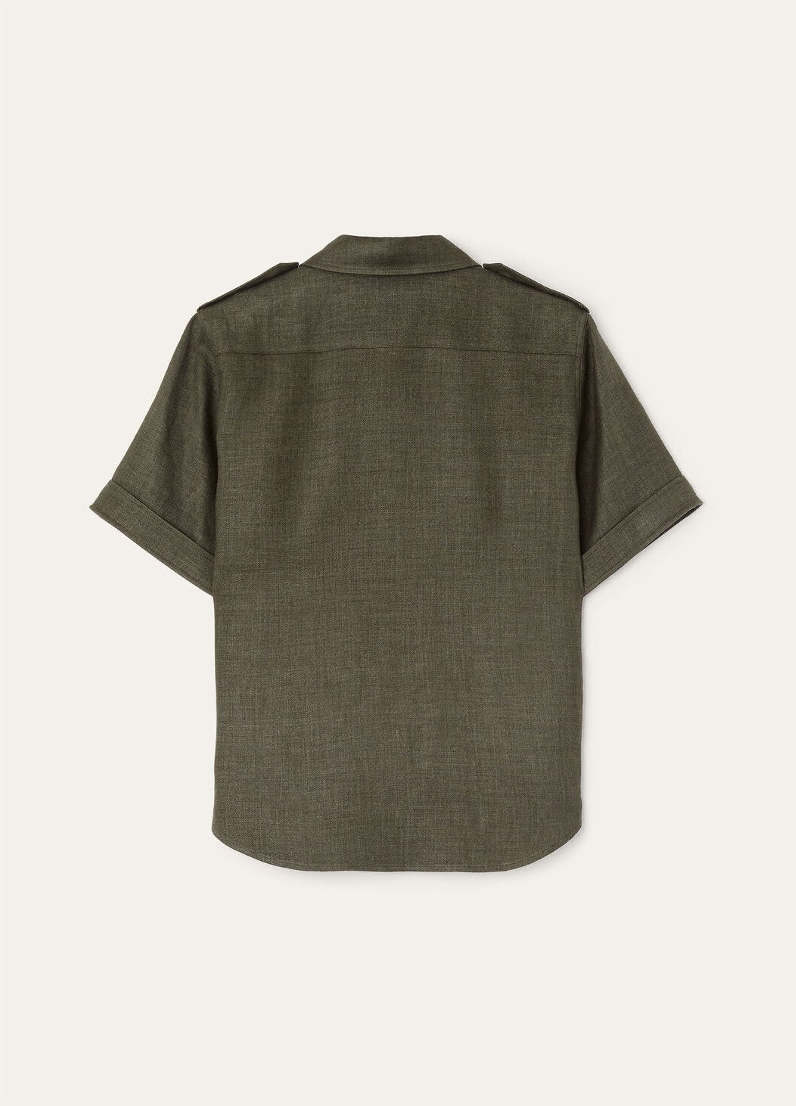 Loro Piana o1srvl11e0526 FAM7333 Annalisa Shirt in Green Size XS / US 0-2 / IT 36-38 - 6 Thumbnail