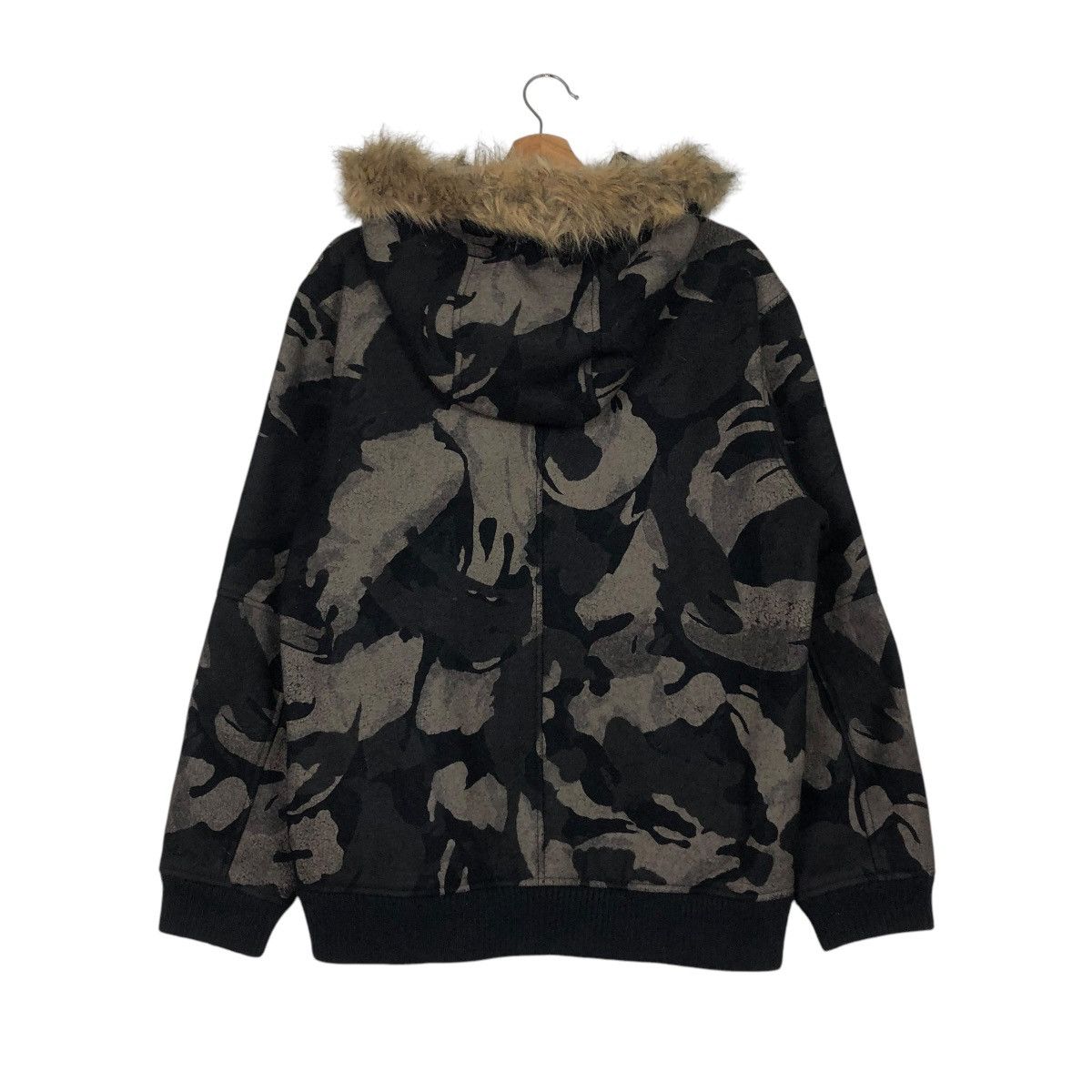 Vintage 🔥VINTAGE BOMBER JACKET VILLE D’ESPOIR CAMOUFLAGE MINK FUR Size US L / EU 52-54 / 3 - 10 Thumbnail