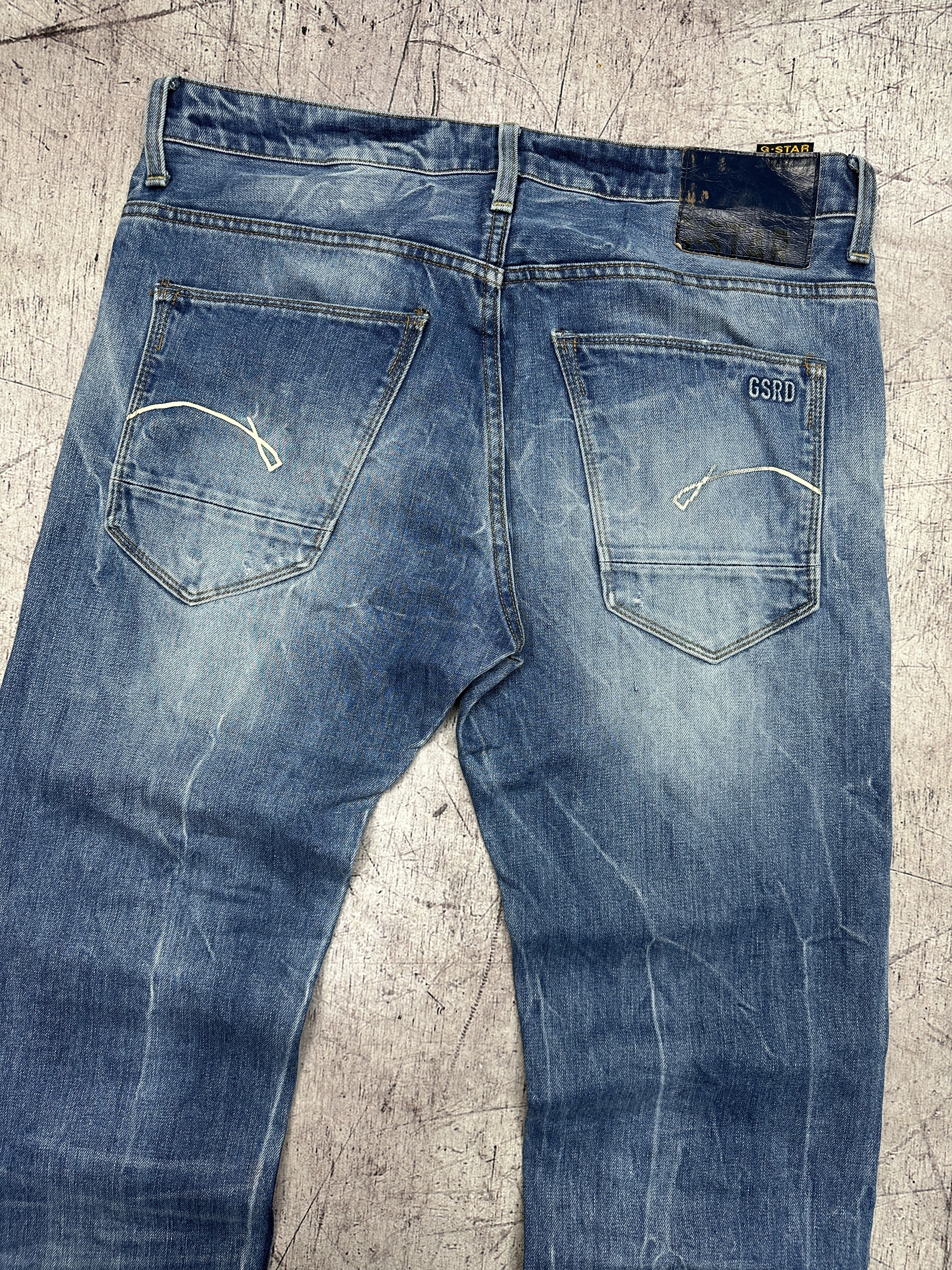 G-Star G Star Raw Mens Morris Low Straight Denim Pants Jeans Size US 33 - 6 Thumbnail