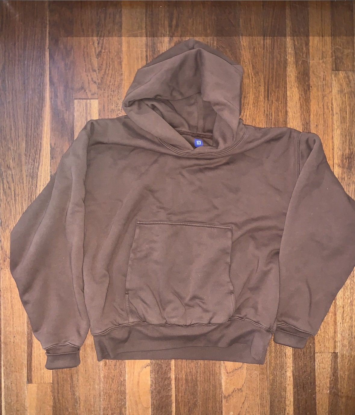 image of Yeezy Gap Hoodie in Brown, Men's (Size Small)