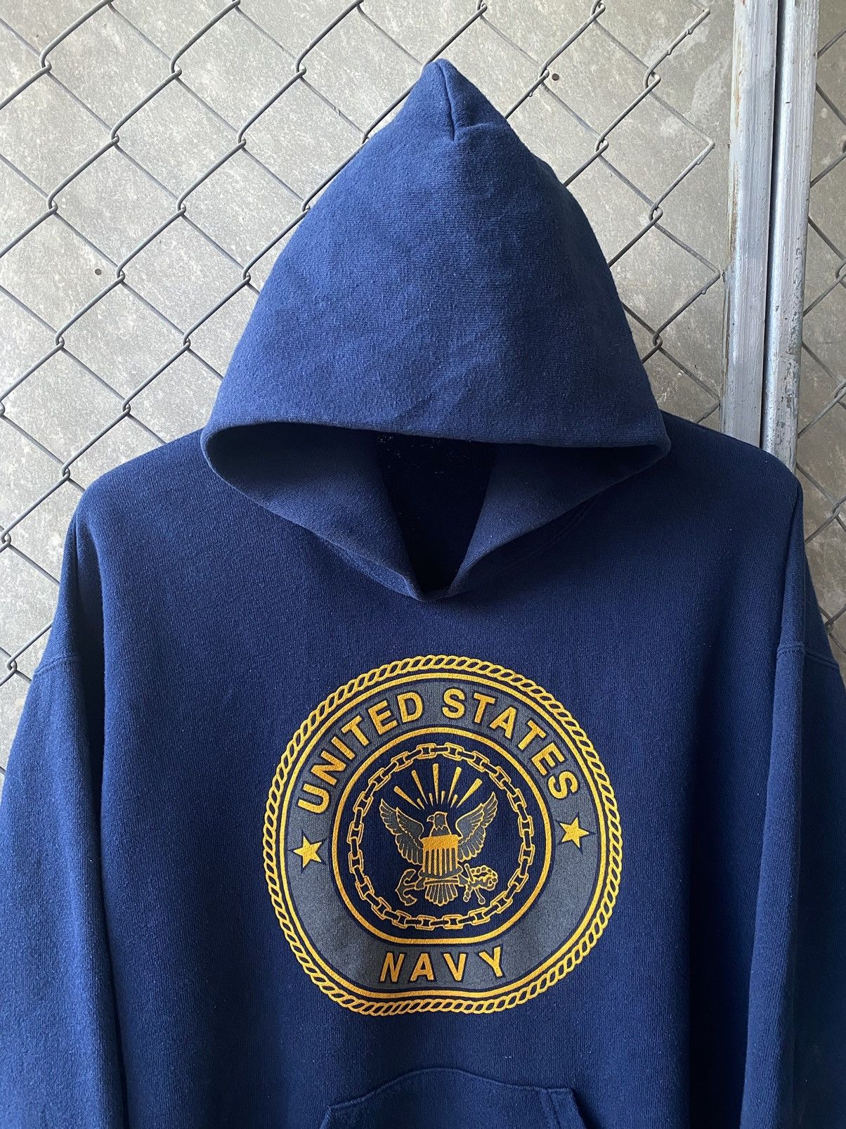Vintage Vintage US NAVY Reflective Hoodie Size US L / EU 52-54 / 3 - 3 Thumbnail