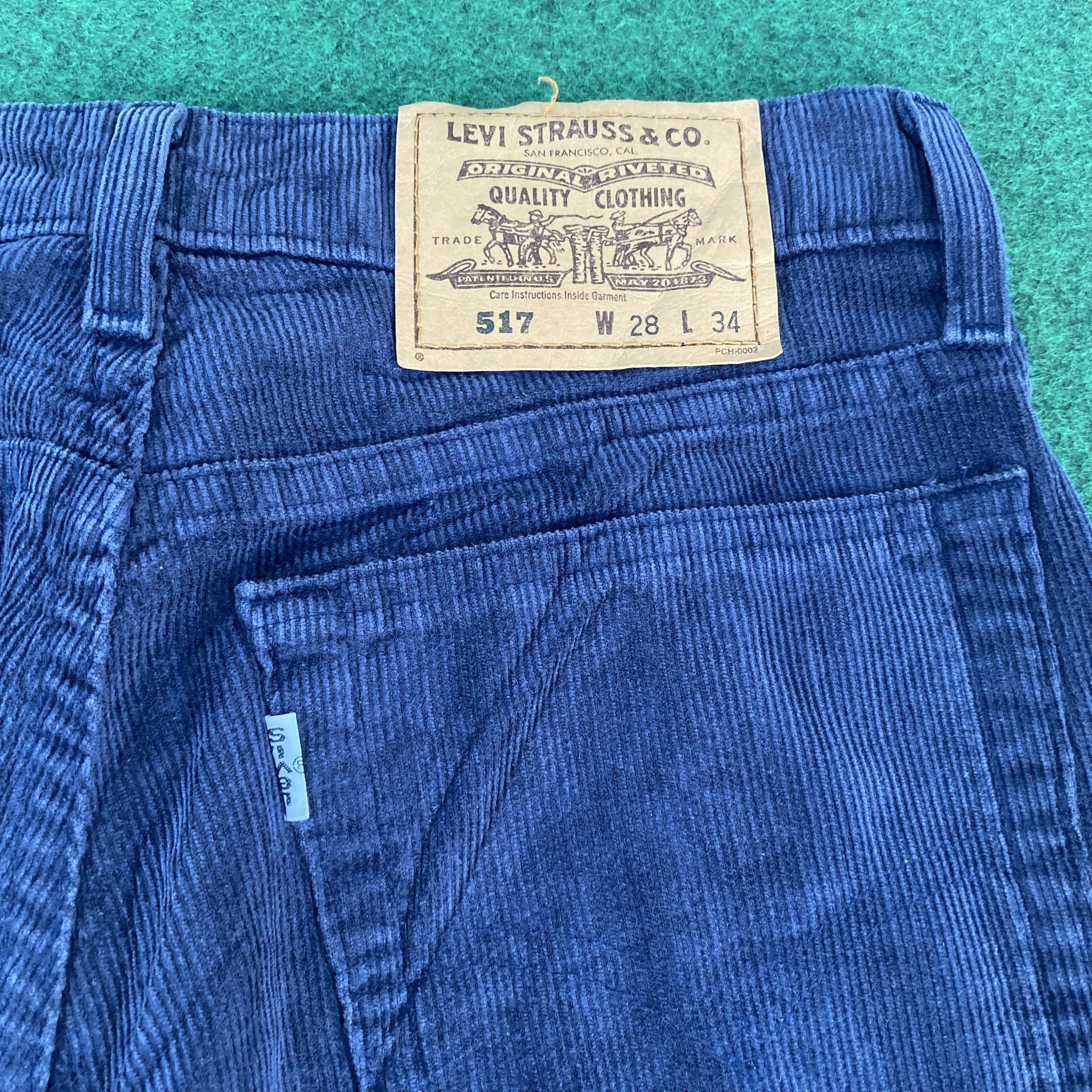 Levi's × Vintage Vtg Levis 517 Corduroy flare Jeans Sz 28 Bootcut Jeans Size US 28 / EU 44 - 10 Thumbnail