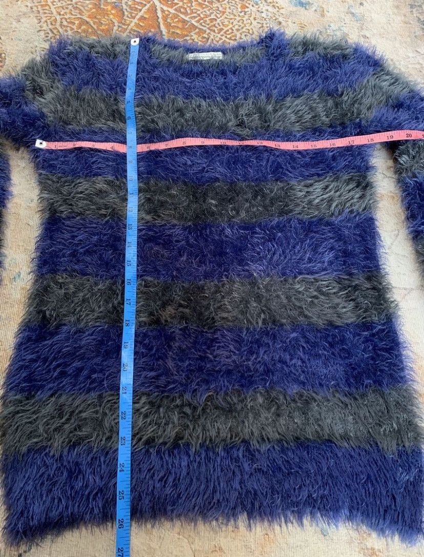 Issey Miyake Striped Fuzzy Mochair grunge Distressed curt cobain style Size US M / EU 48-50 / 2 - 7 Thumbnail