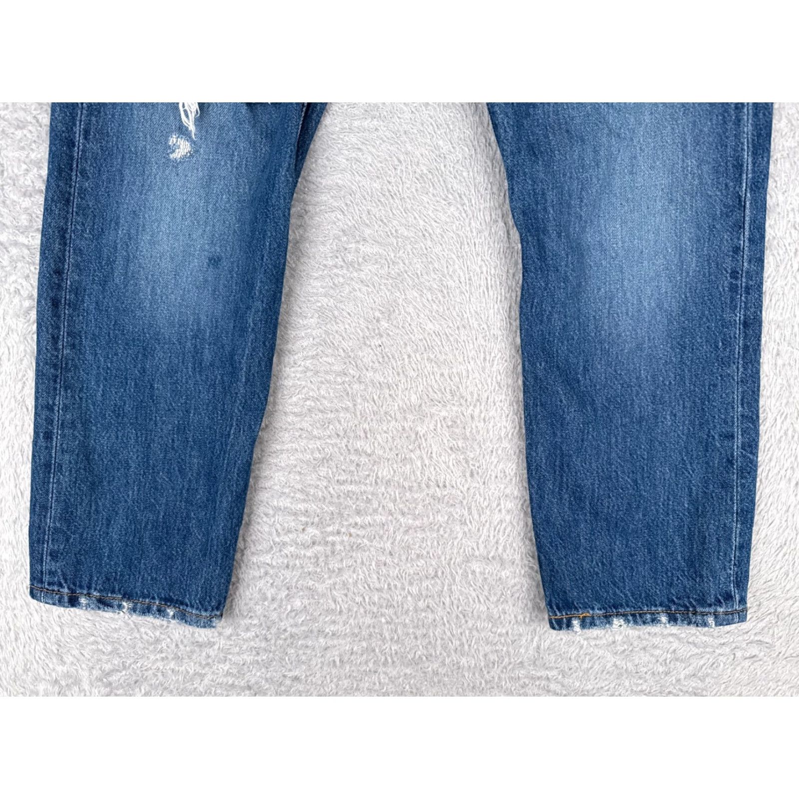 Levi's Levi's Levi'S 501 Jeans Jeans Denim Distressed Button Fly 28x25 Cotton Blue Regular Men Vintage? No. (But must not add new info) Size US 28 / EU 44 - 2 Thumbnail