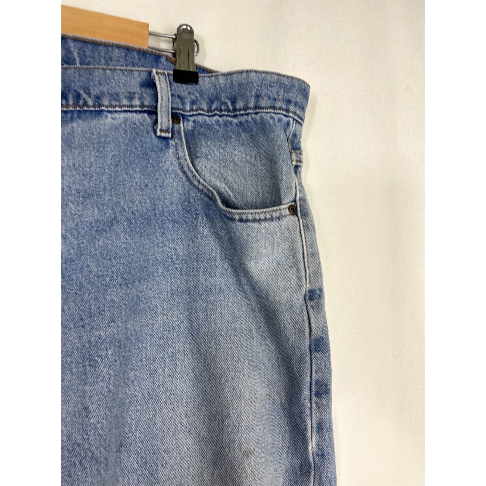 Vintage LL Bean Jeans Light Wash 40x29 Straight Regular Fit Men Blue Pockets Stains Size US 40 / EU 56 - 6 Thumbnail