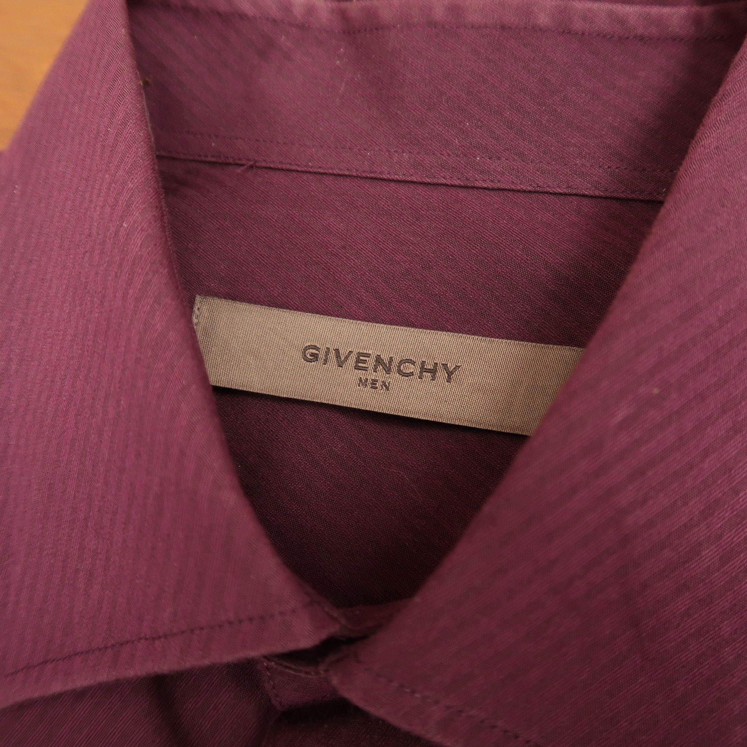Givenchy Vintage Luxury Givenchy Men Embroidered Logo Purple Shirt Size US L / EU 52-54 / 3 - 5 Thumbnail