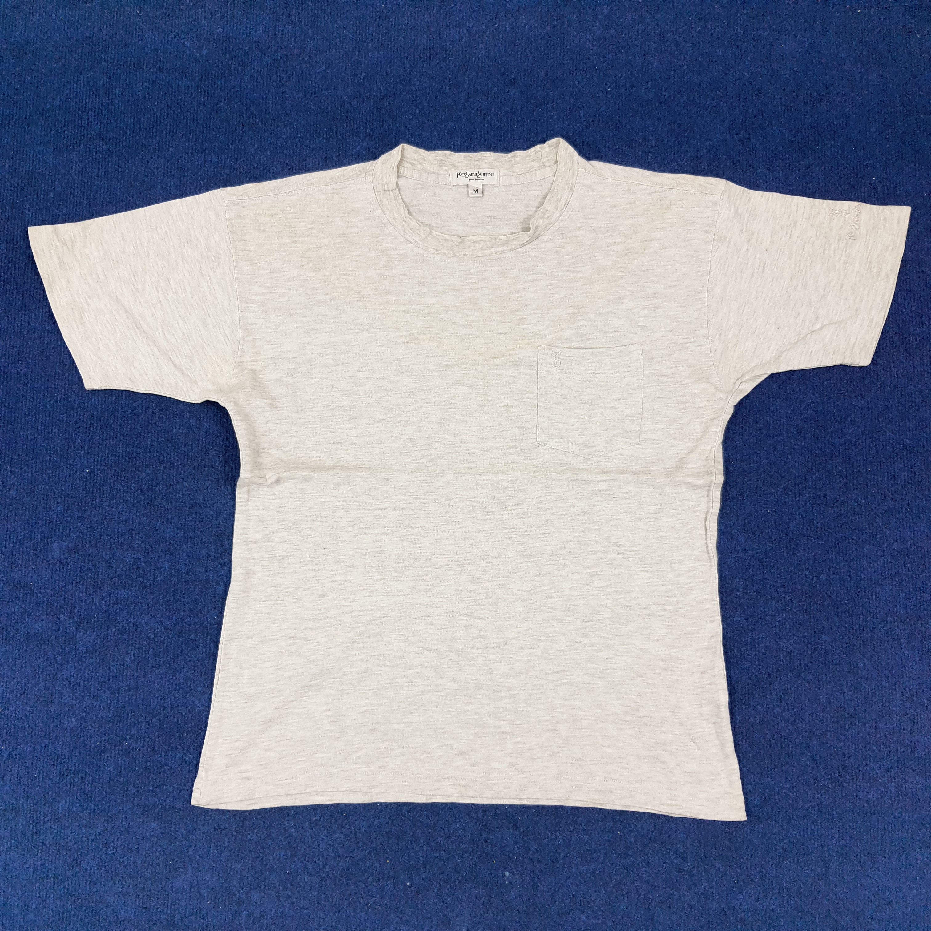 Vintage × Yves Saint Laurent Vintage Yves Saint Laurent Designer Pocket Tees Size US L / EU 52-54 / 3 - 1 Thumbnail