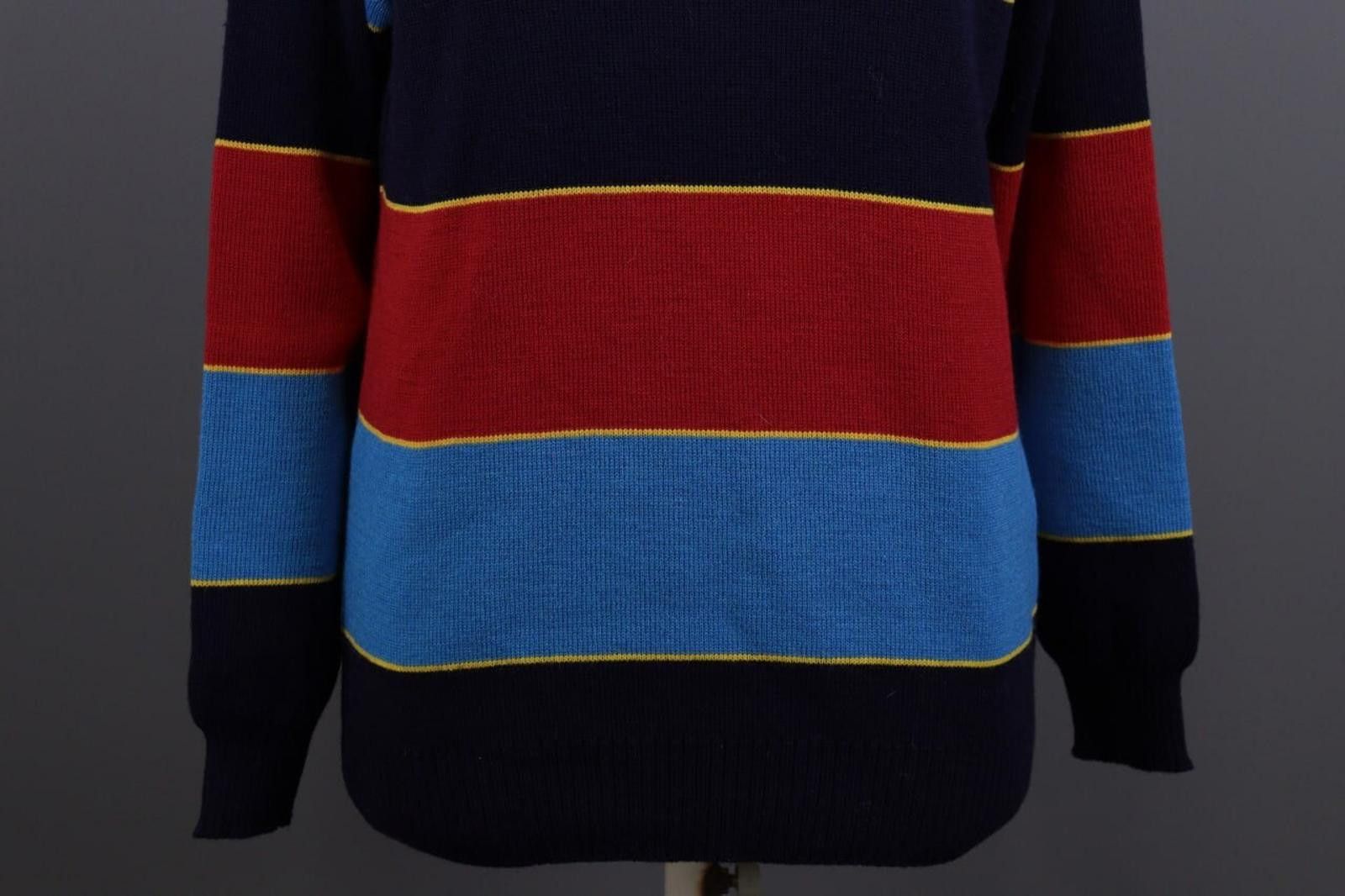 Saint James Men Saint James Multicolor Striped Wool Knit Sweater Size L Size US L / EU 52-54 / 3 - 3 Thumbnail