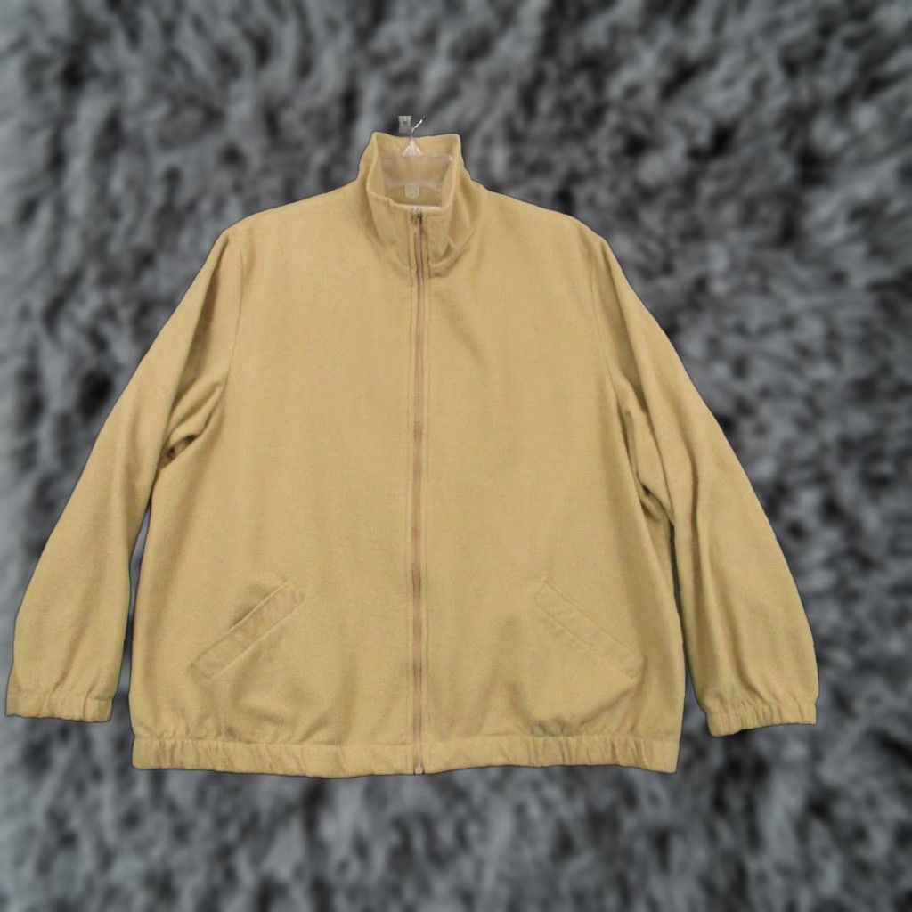 Blair VINTAGE Blair Jacket Women XL Fleece Brown Made in USA Pockets Full Zip USA Theme 90s? Size XL / US 12-14 / IT 48-50 - 1 Thumbnail