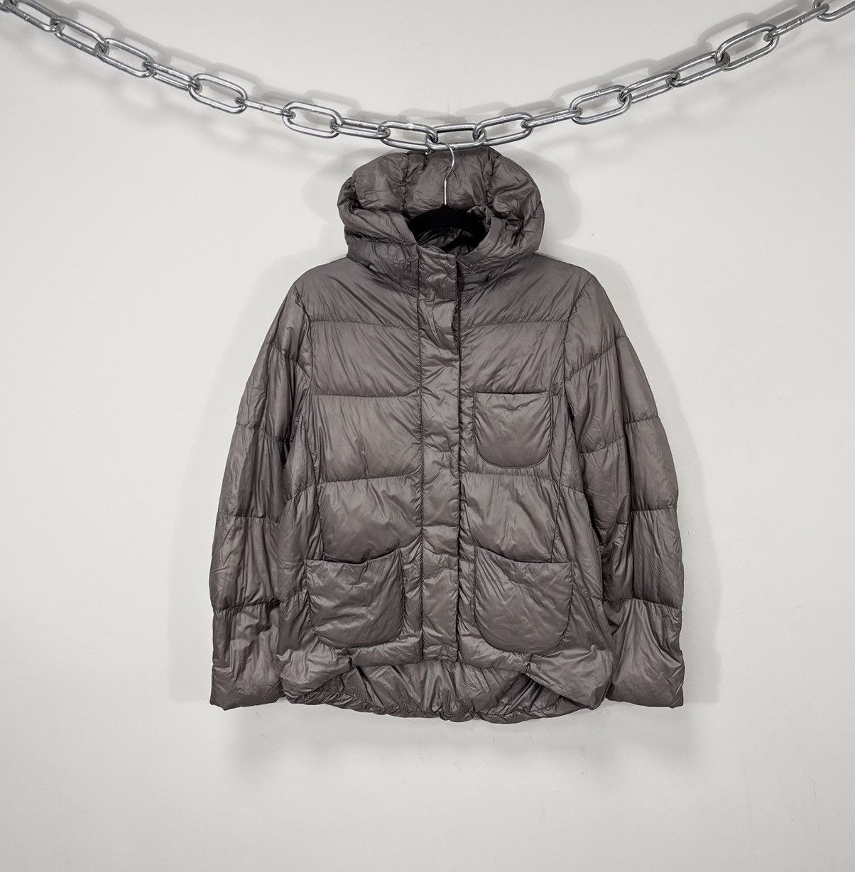 Jil Sander × Uniqlo Jil Sander x Uniqlo +J Women’s Brown Lightweight Down Jacket Size L / US 10 / IT 46 - 1 Thumbnail