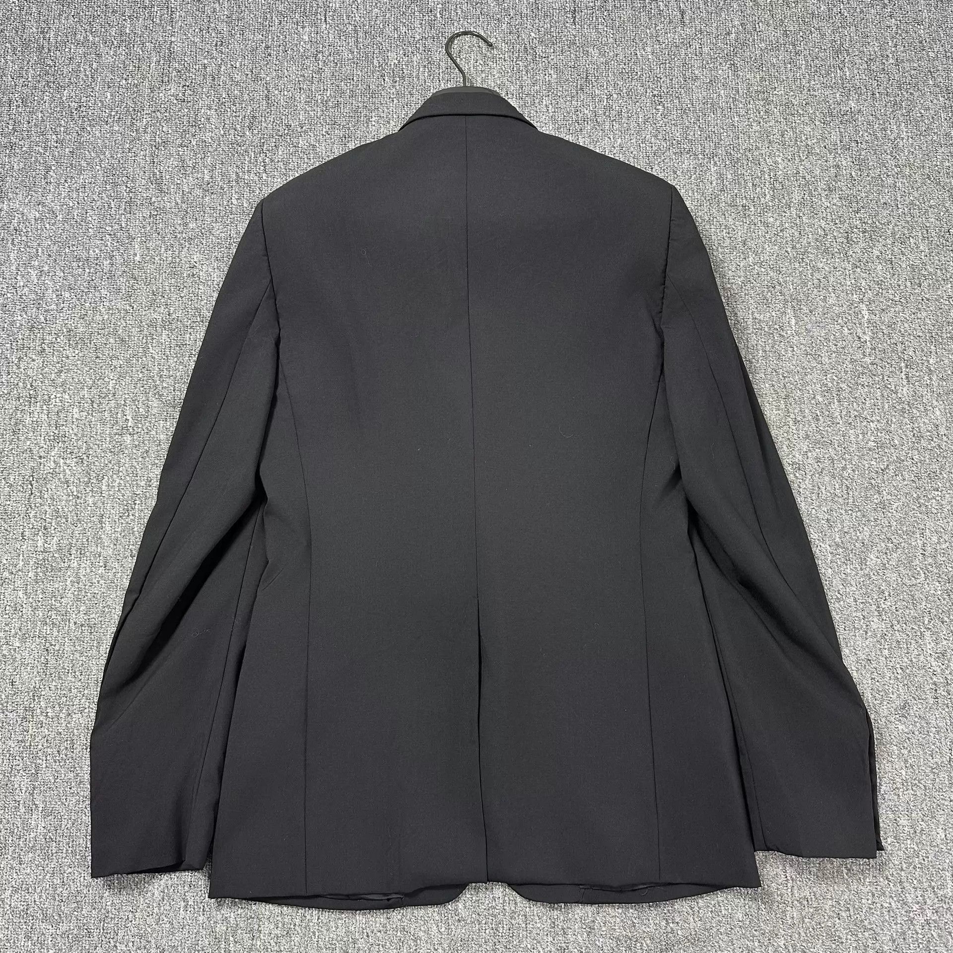 Dior Dior Black Peak Lapel Wool Blazer 48 Size 48R - 3 Thumbnail