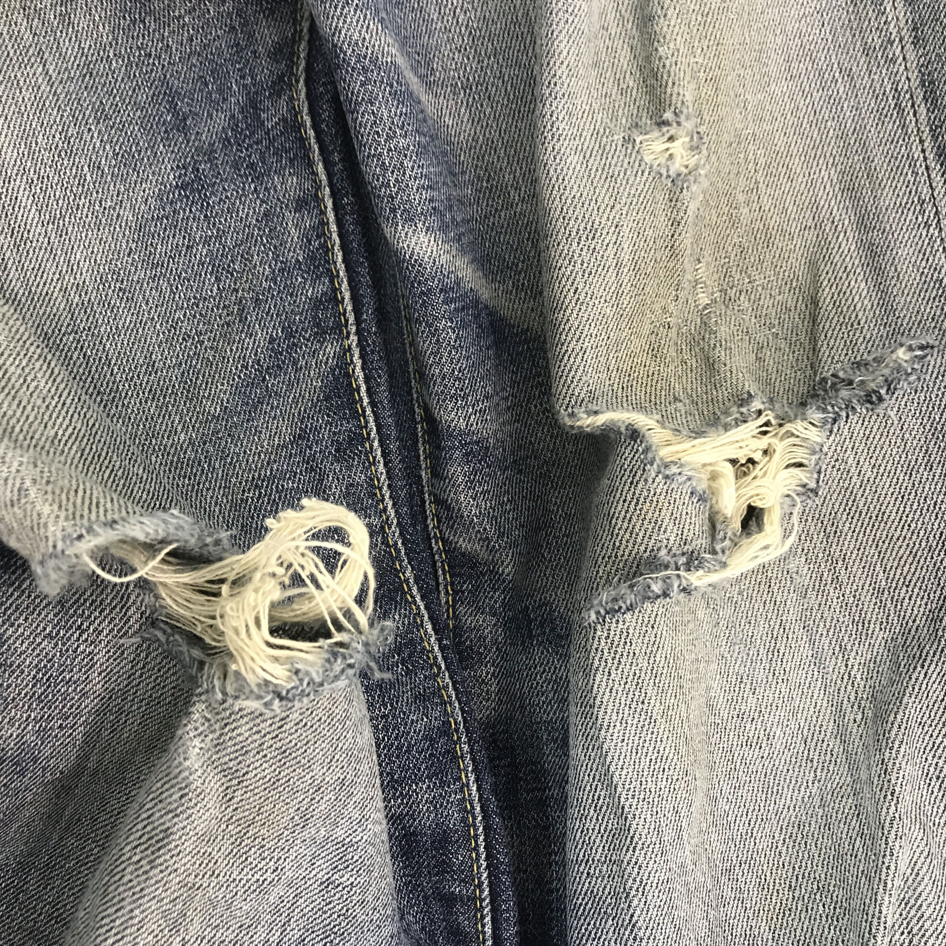 Japanese Brand Flare uniqlo Jp bootcut distressed denim K54B17 Size US 31 - 13 Thumbnail