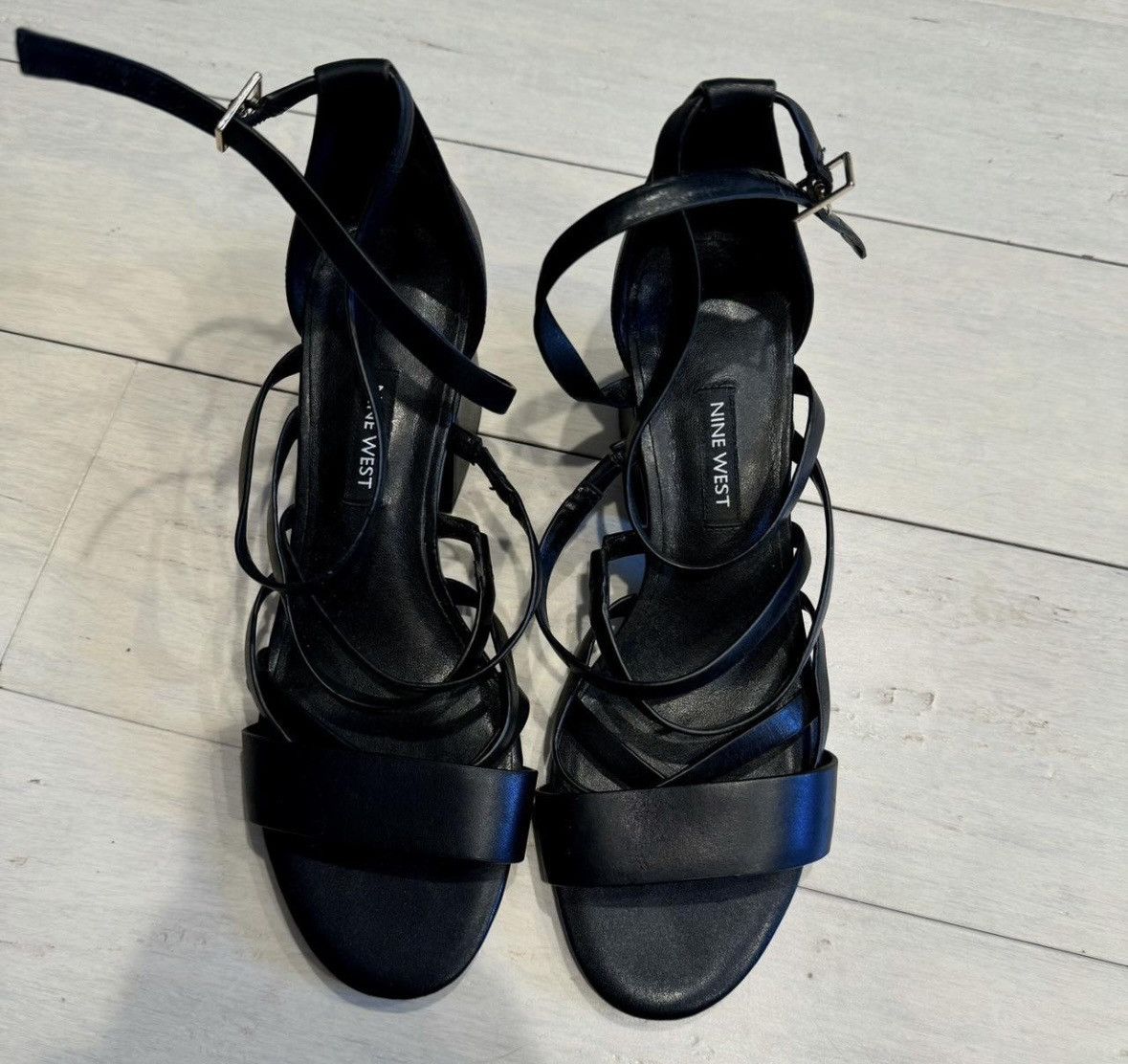 Nine West little heel strap shoes Size US 7.5 / IT 37.5 - 1 Thumbnail