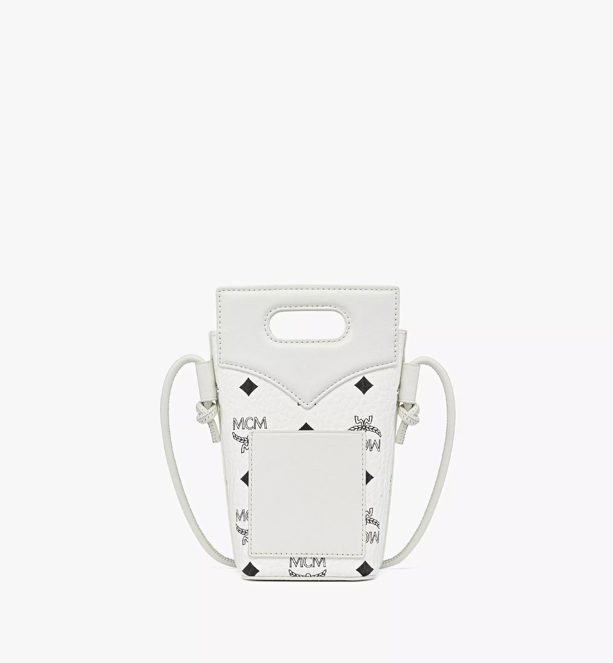 MCM o1mt1gz0426 Size: OS / Diamond Crossbody Pouch in White Size ONE SIZE - 5 Thumbnail