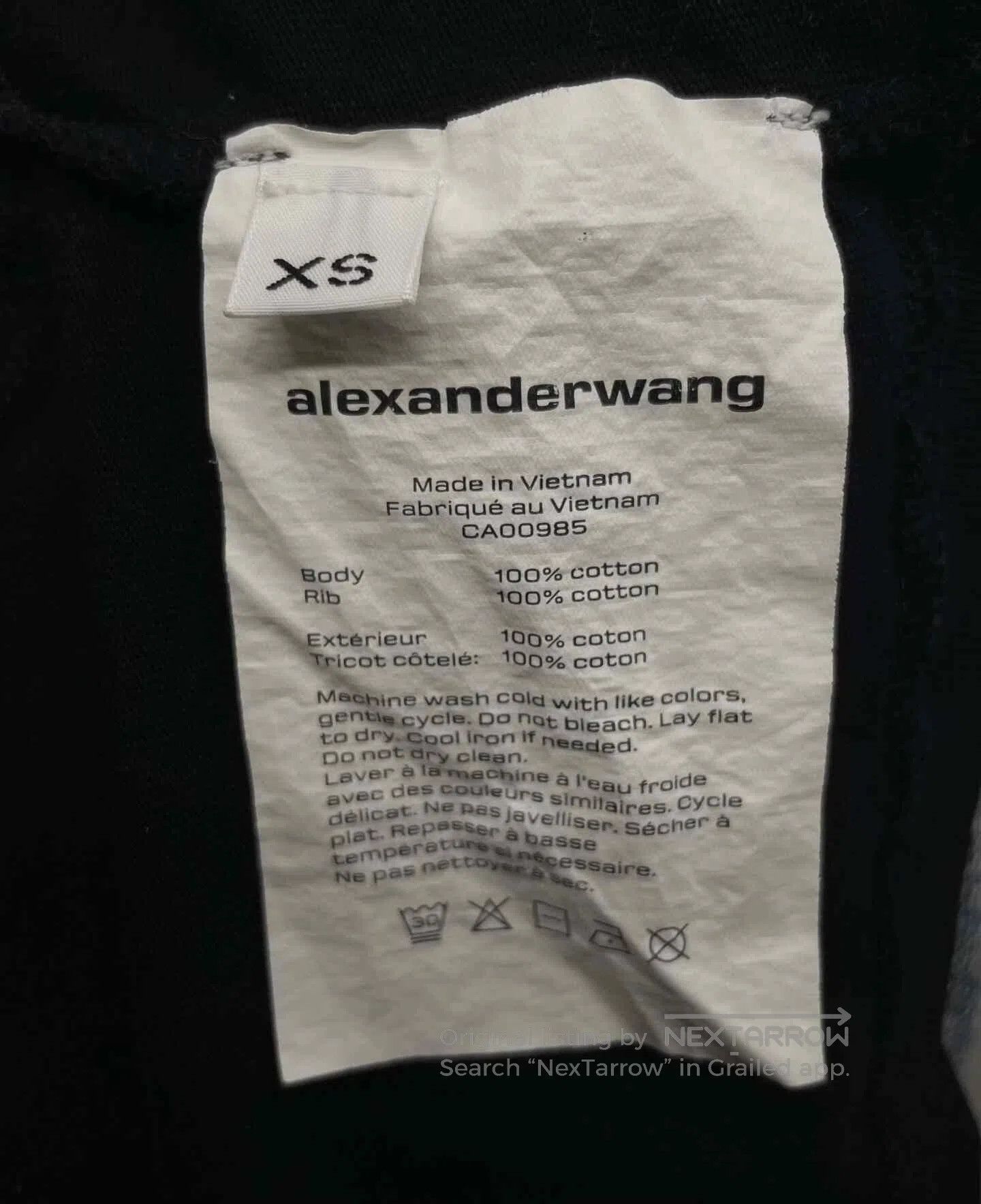 Alexander Wang Alexander Wang Woven Logo Cropped T. Size XS / US 0-2 / IT 36-38 - 6 Thumbnail
