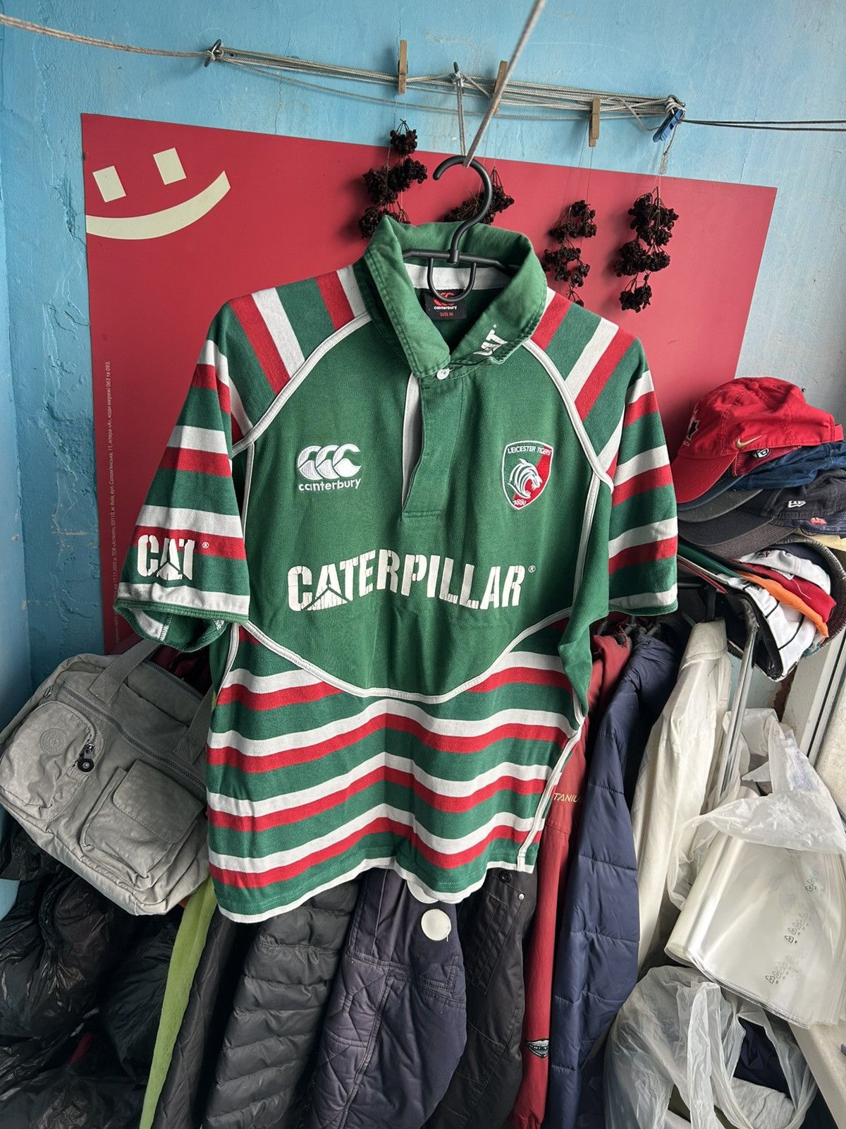 Canterbury of New Zealand × Vintage Canterbury Leicester Tigers Rugby Jersey Football T-shirt Size US M / EU 48-50 / 2 - 1 Thumbnail