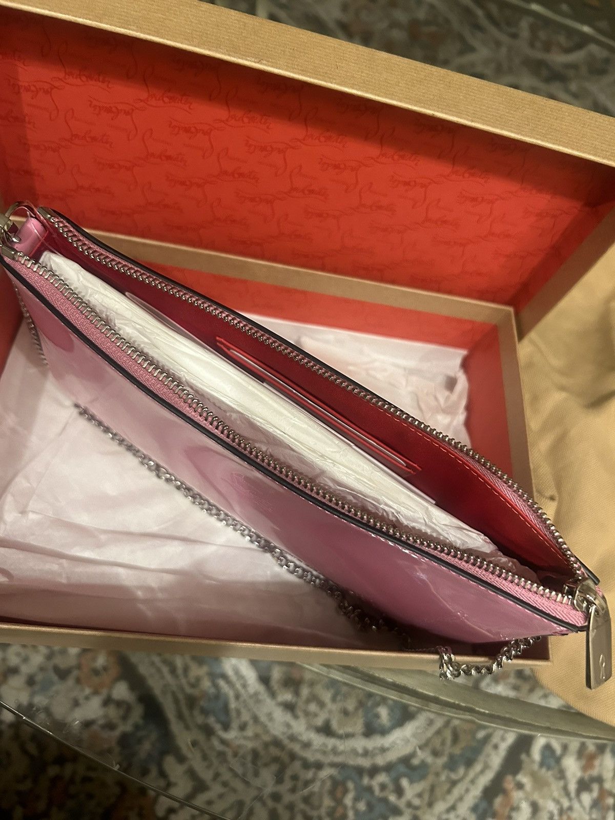 Christian Louboutin Christian Louboutin Loubila Pouch GUMMY/GUMMY w/Box & Tags Size ONE SIZE - 7 Thumbnail