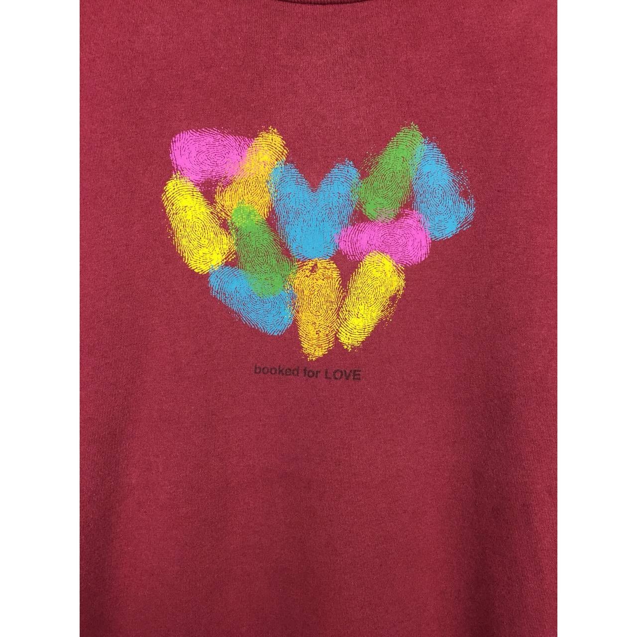 Uniqlo × Vintage Vtg 90s Uniqlo Booked For Love Made in Usa Graphic Art Tee Size US L / EU 52-54 / 3 - 5 Thumbnail